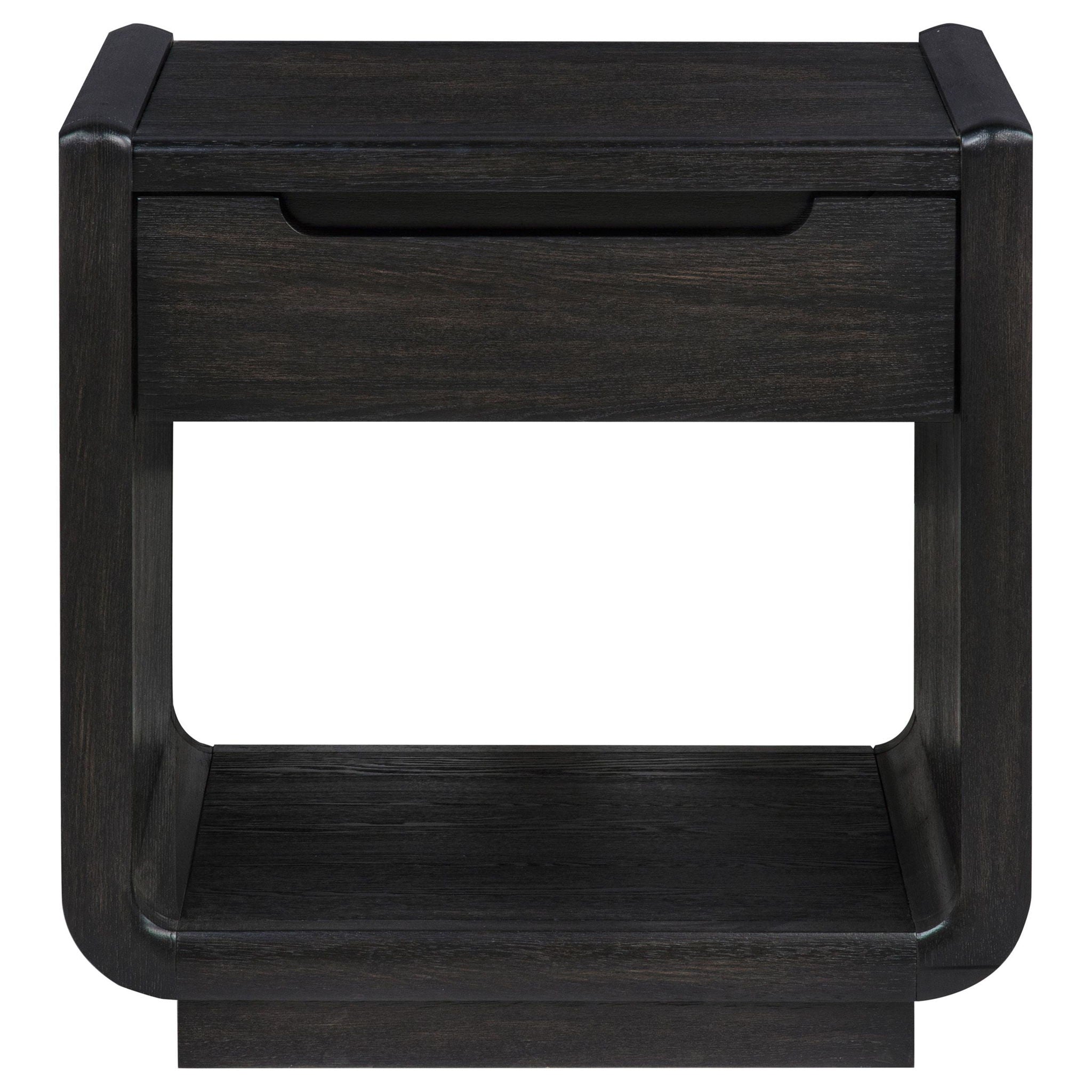 Leandro 2-piece Wood Coffee and End Table Set Burnished Black