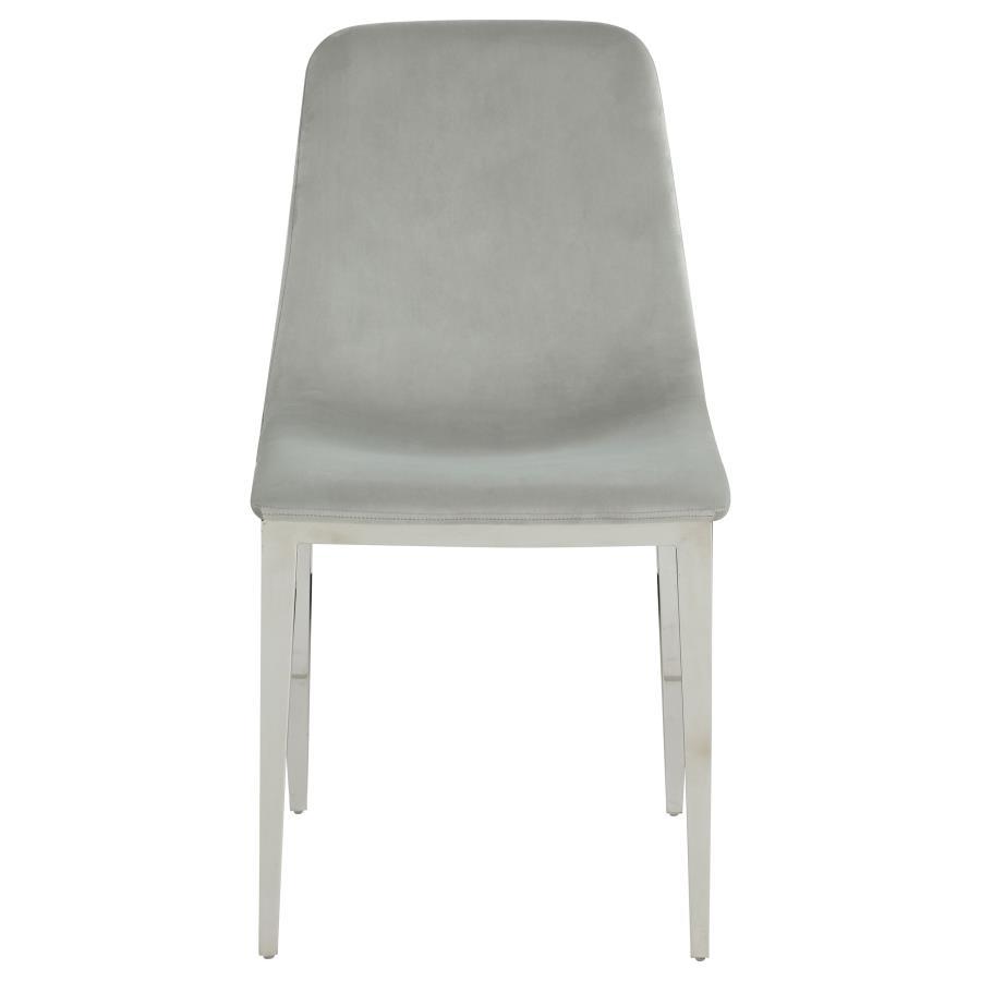 Coaster Fine Furniture Irene - Upholstered Dining Side Chair (Set of 4) - Light Gray | Meri Furniture