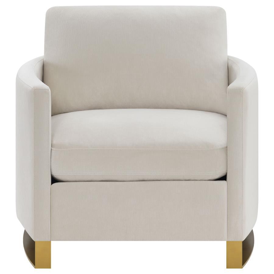 Coaster Fine Furniture Corliss - Upholstered Arched Arm Accent Chair - Beige | Meri Furniture