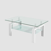 Tempered Glass Table With Storage