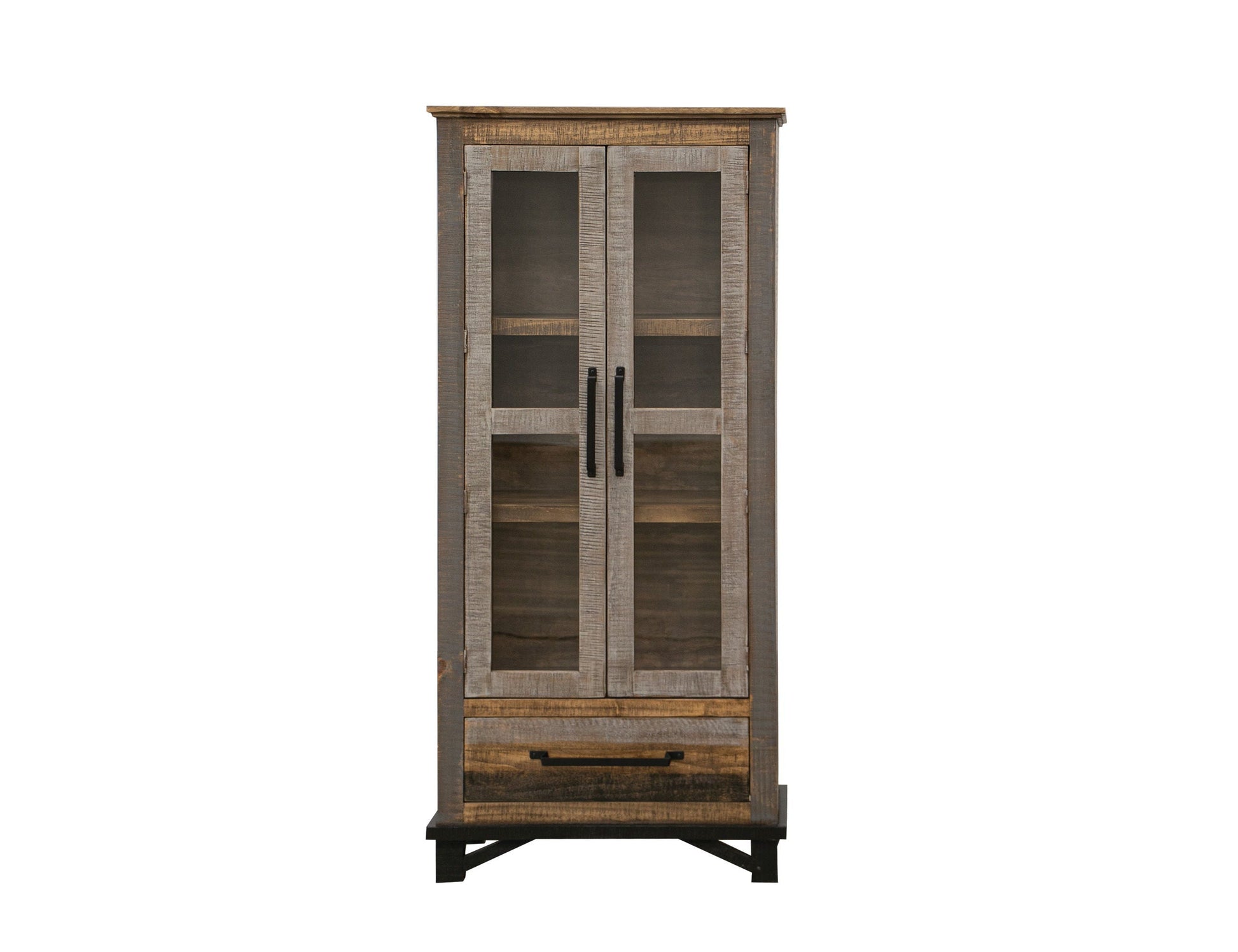 International Furniture Direct Loft Brown - Cabinet - Two Tone Gray / Brown | Meri Furniture