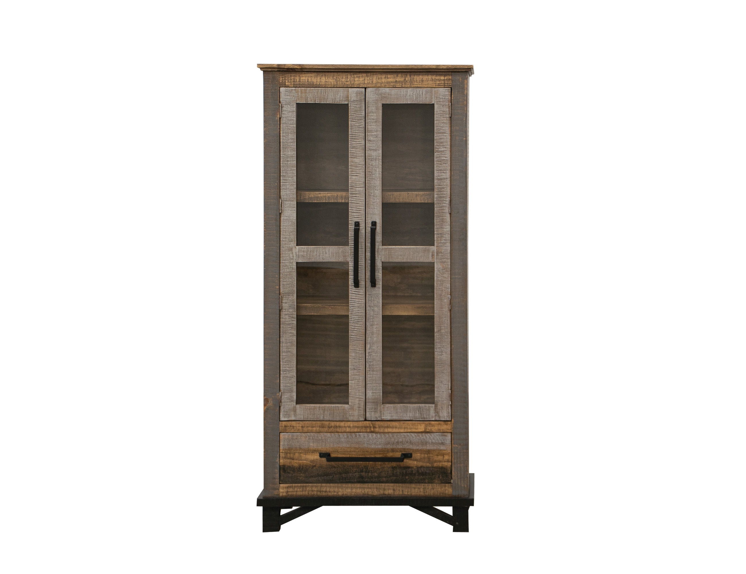 International Furniture Direct Loft Brown - Cabinet - Two Tone Gray / Brown | Meri Furniture