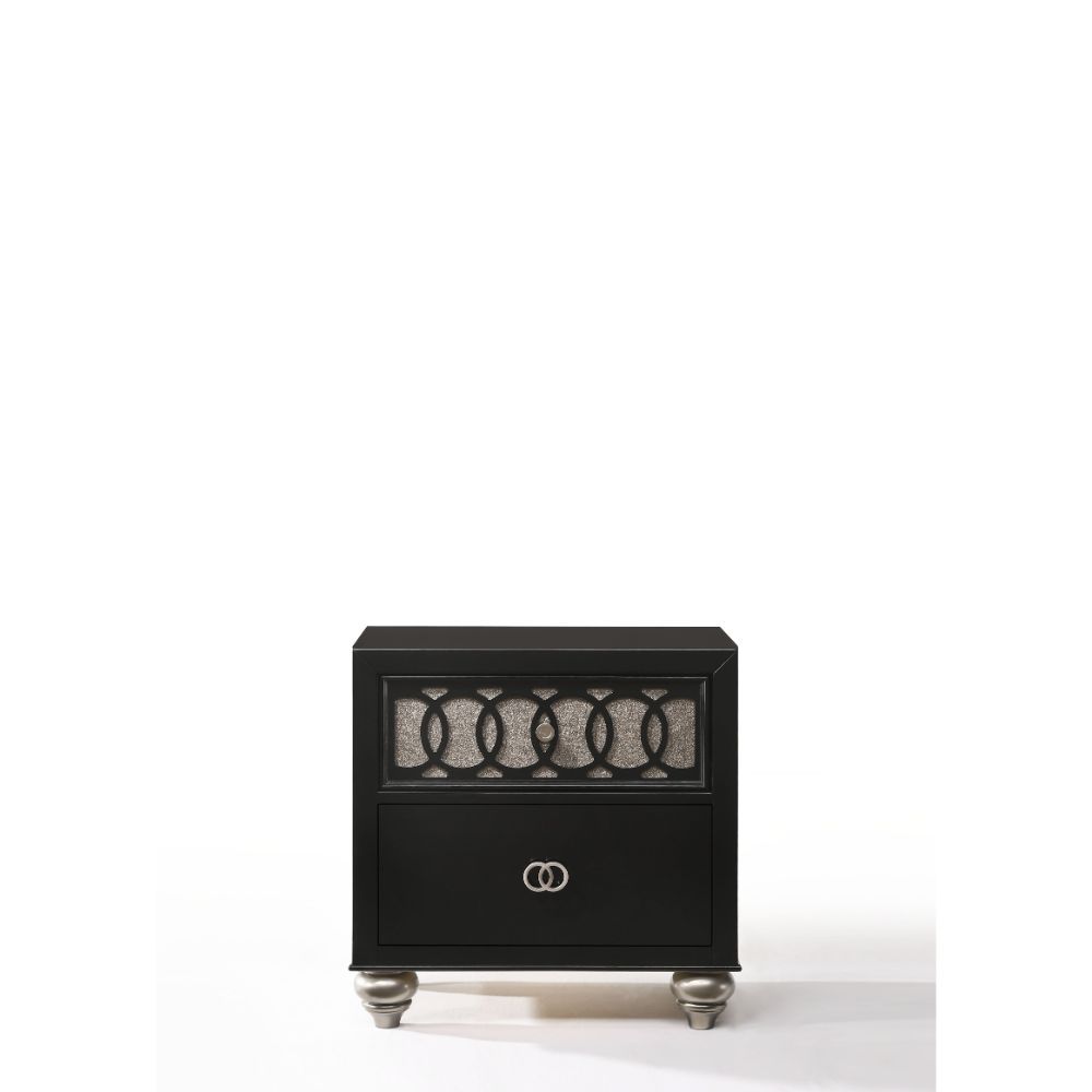 ACME Ulrik - Nightstand - Black | Meri Furniture