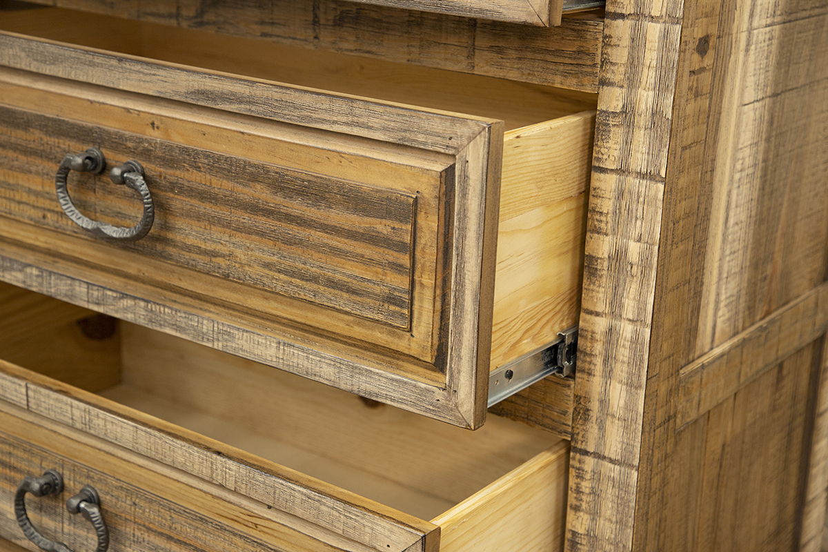 International Furniture Direct Montana - Chest - Two Tone Light Brown | Meri Furniture