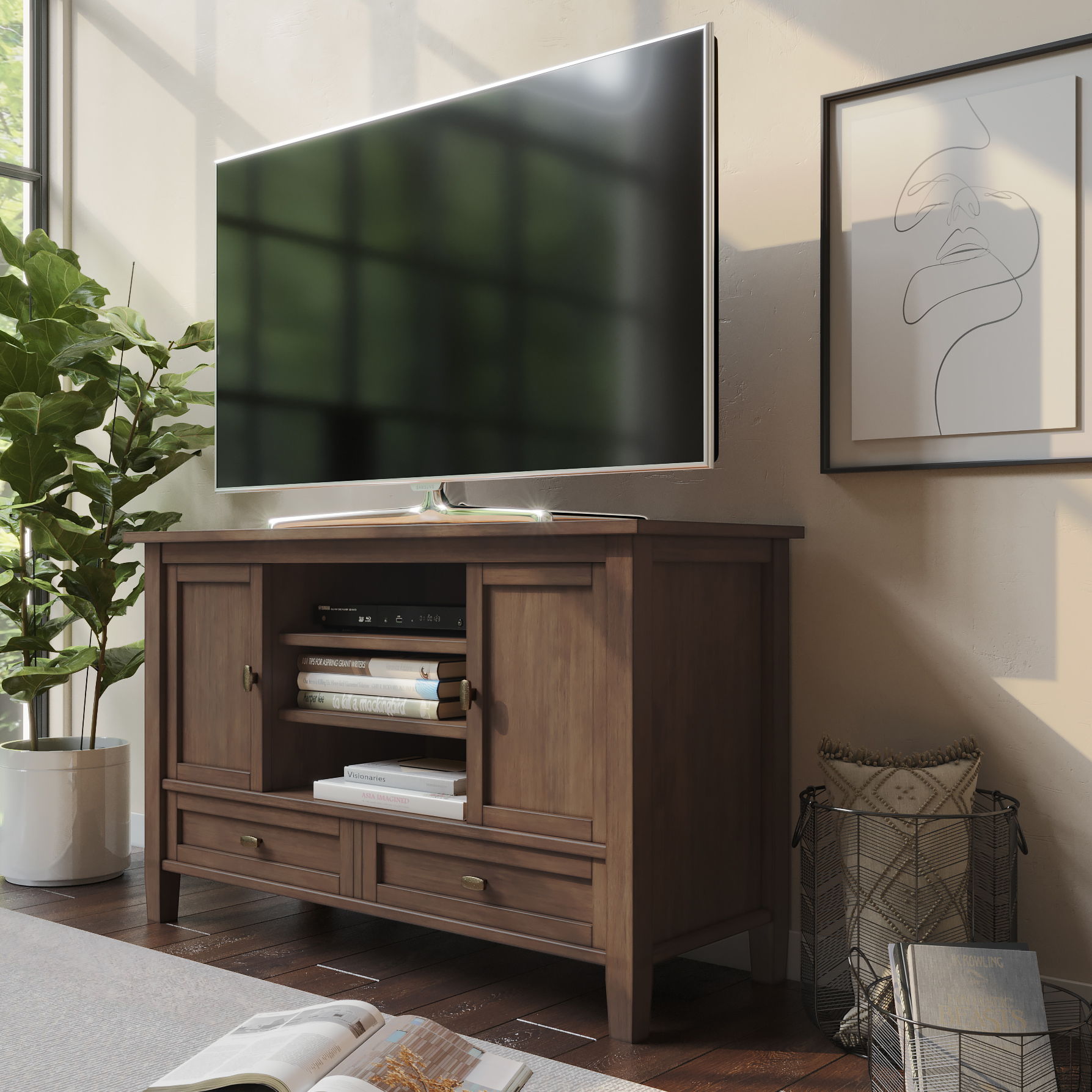 Warm Shaker - TV Media Stand Handcrafted