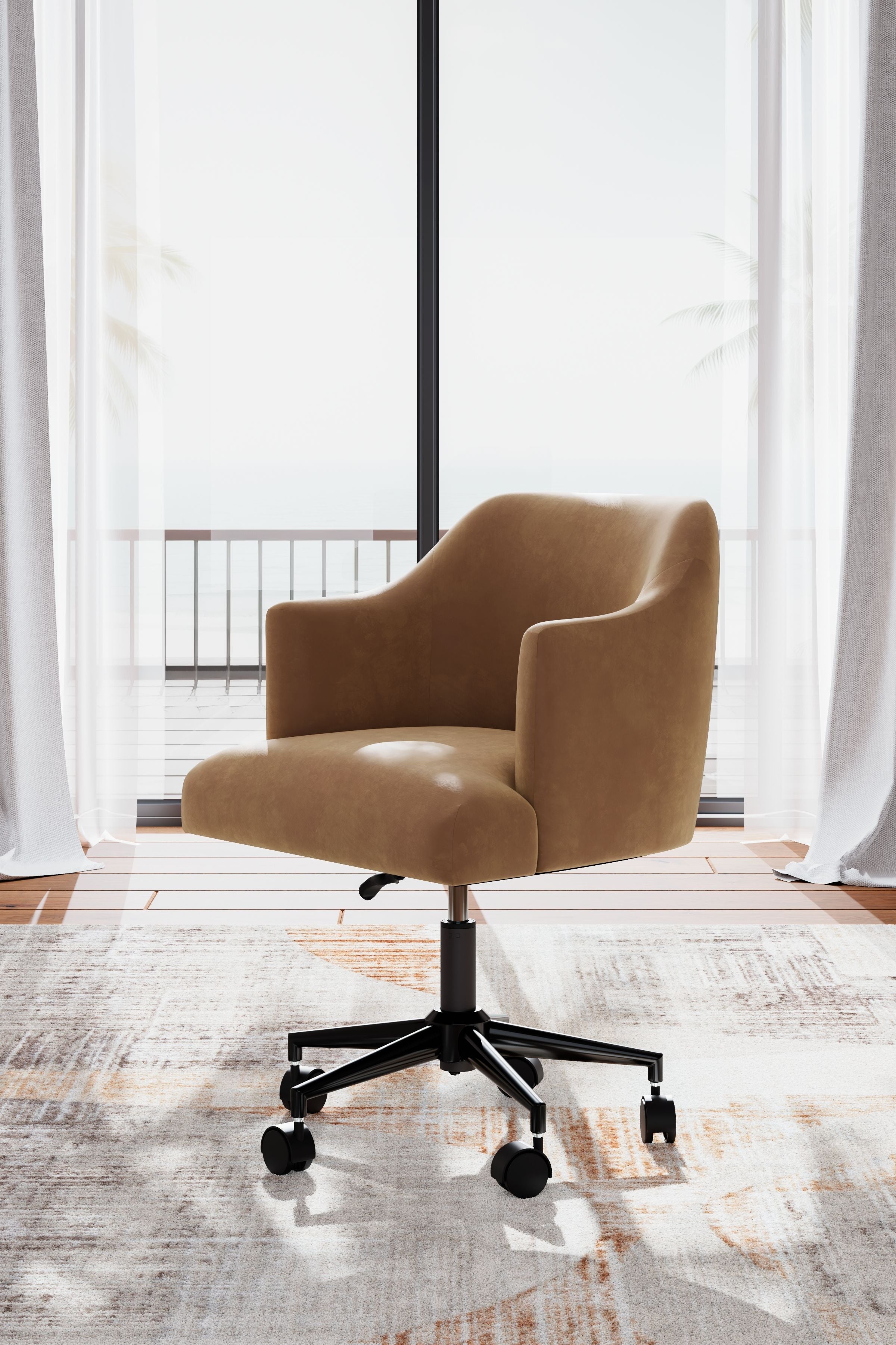 Signature Design by Ashley® Austanny - Warm Brown - Home Office Desk Chair | Meri Furniture