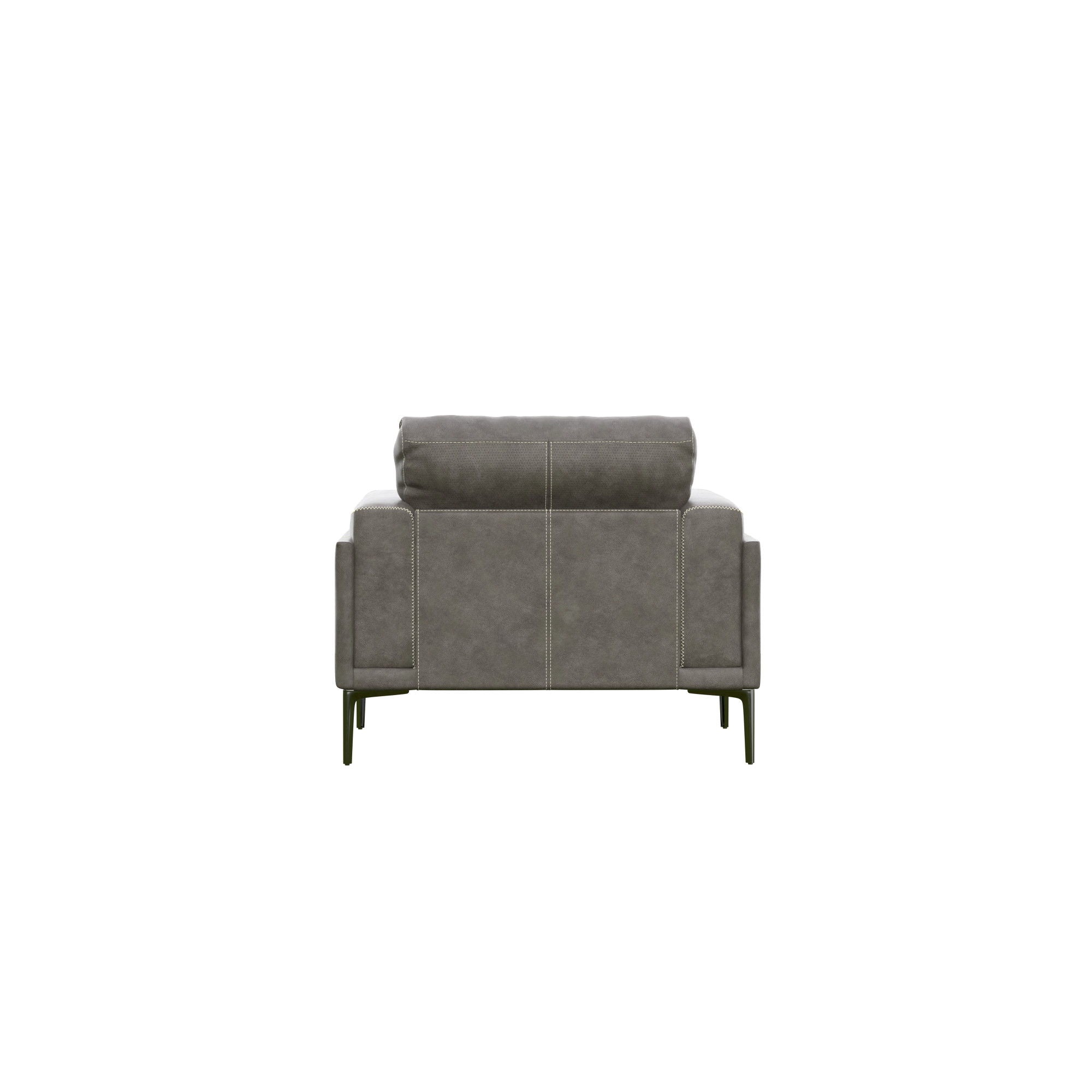 Transitional Fabric Chair - Dark Gray