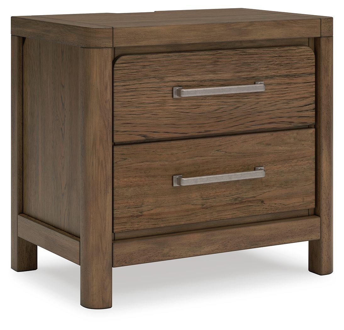 Signature Design by Ashley® Cabalynn - Light Brown - Two Drawer Night Stand | Meri Furniture