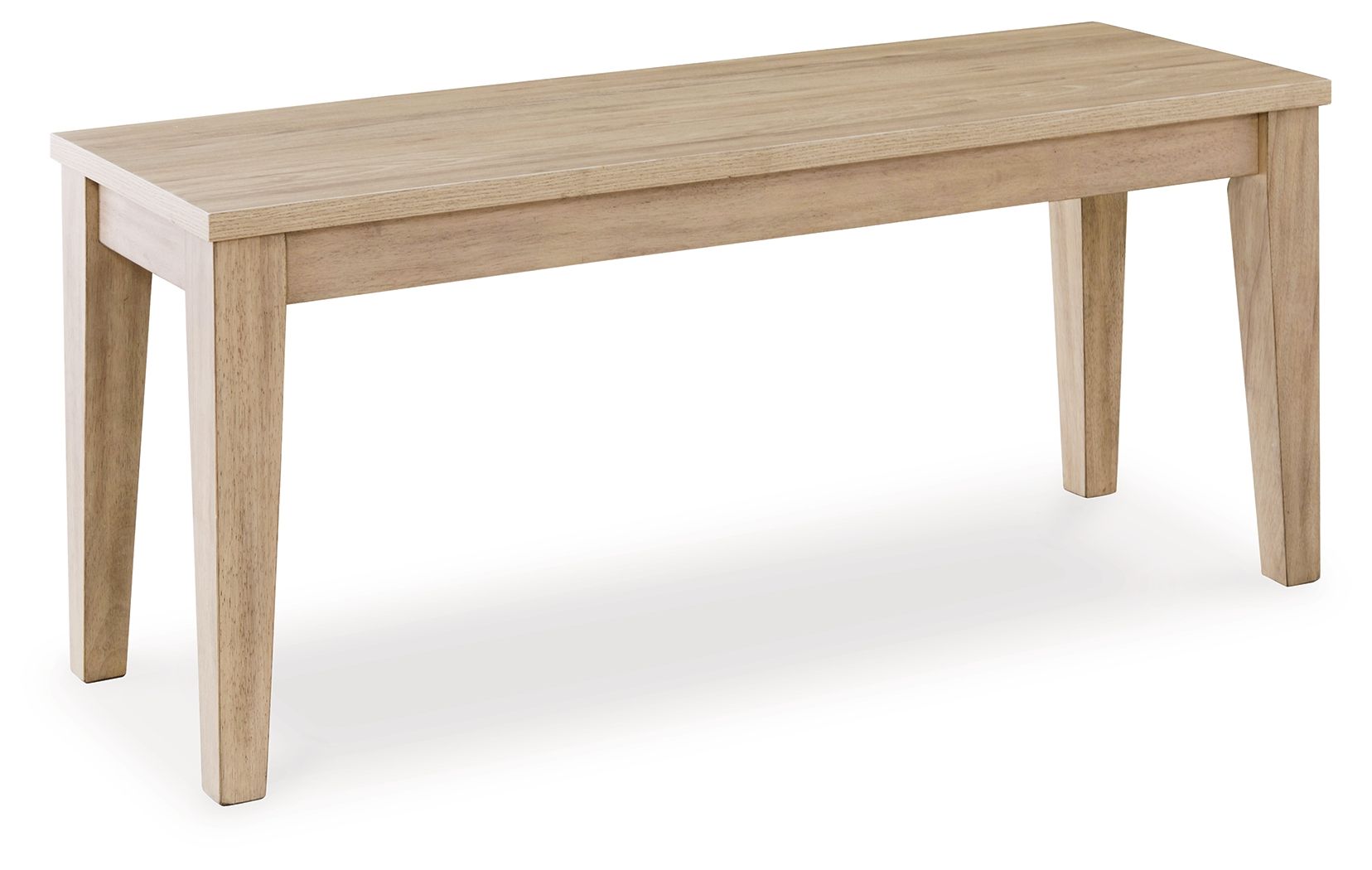 Signature Design by Ashley® Gleanville - Light Brown - Large Dining Room Bench | Meri Furniture