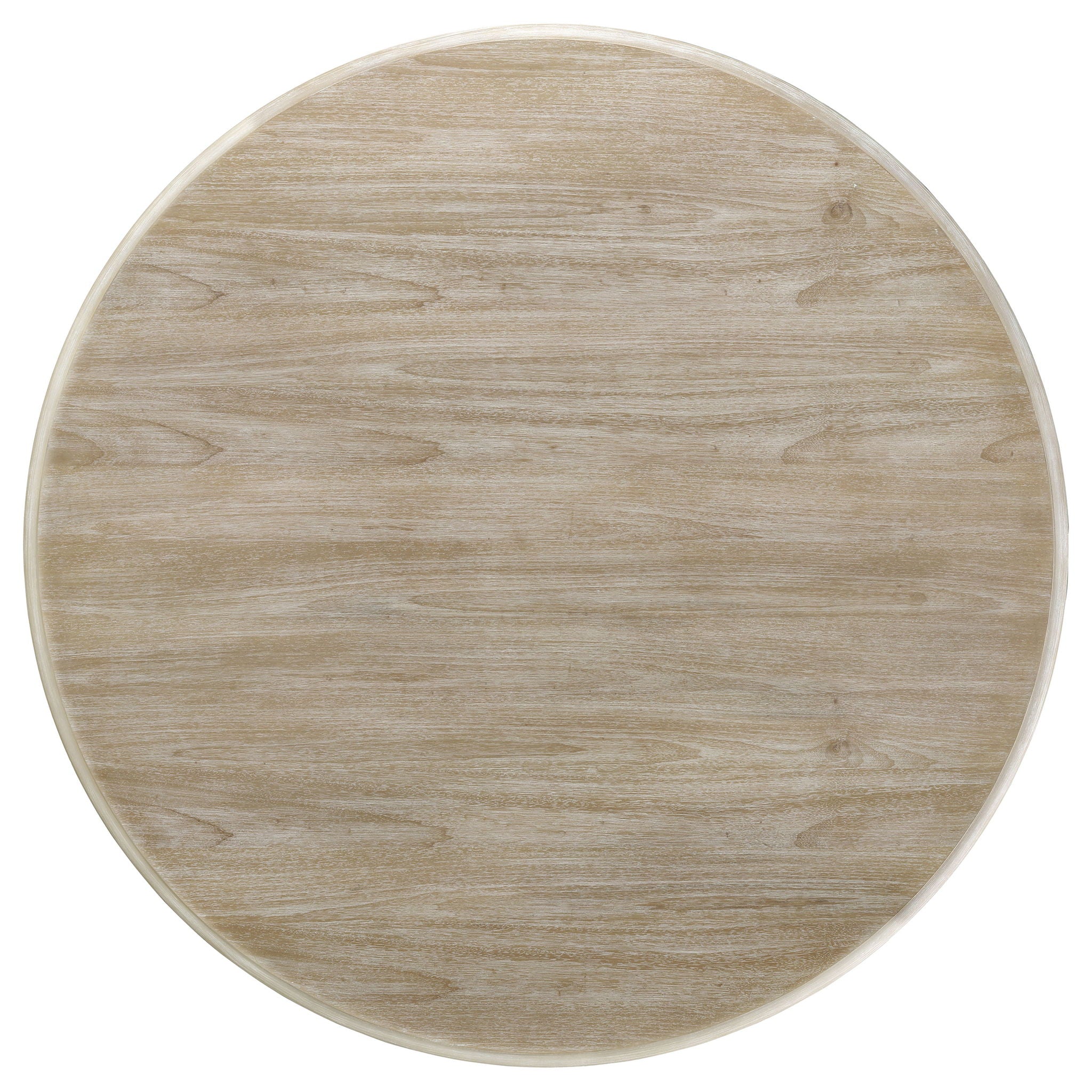 Rodota - 5 Piece Round Dining Table Set With Upholstered Chairs - White Washed