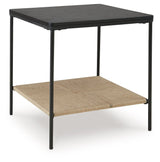Signature Design by Ashley® Minrich - Black / Natural - Accent Table | Meri Furniture