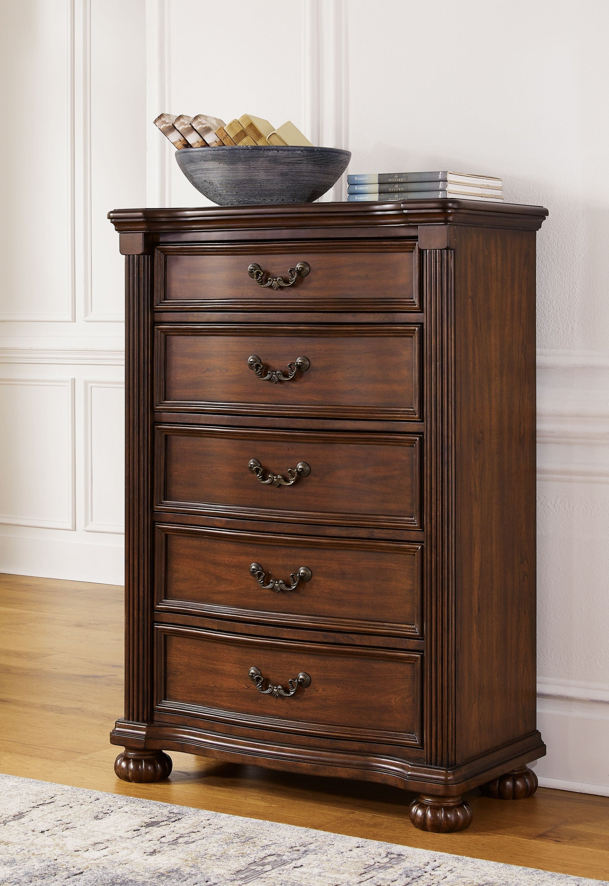 Signature Design by Ashley® Lavinton - Brown - Five Drawer Chest | Meri Furniture