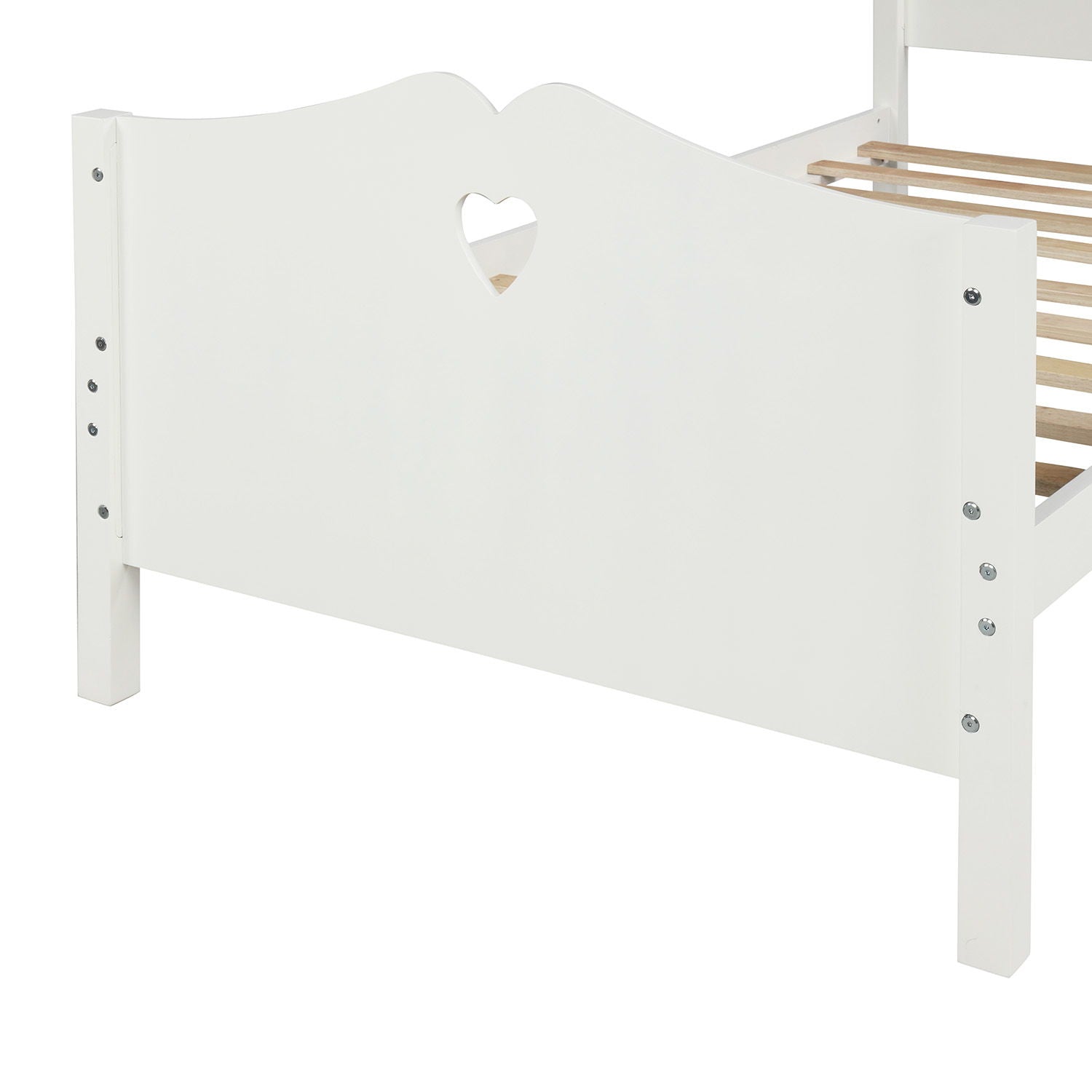 Platform Bed With Slat Support And Headboard And Footboard