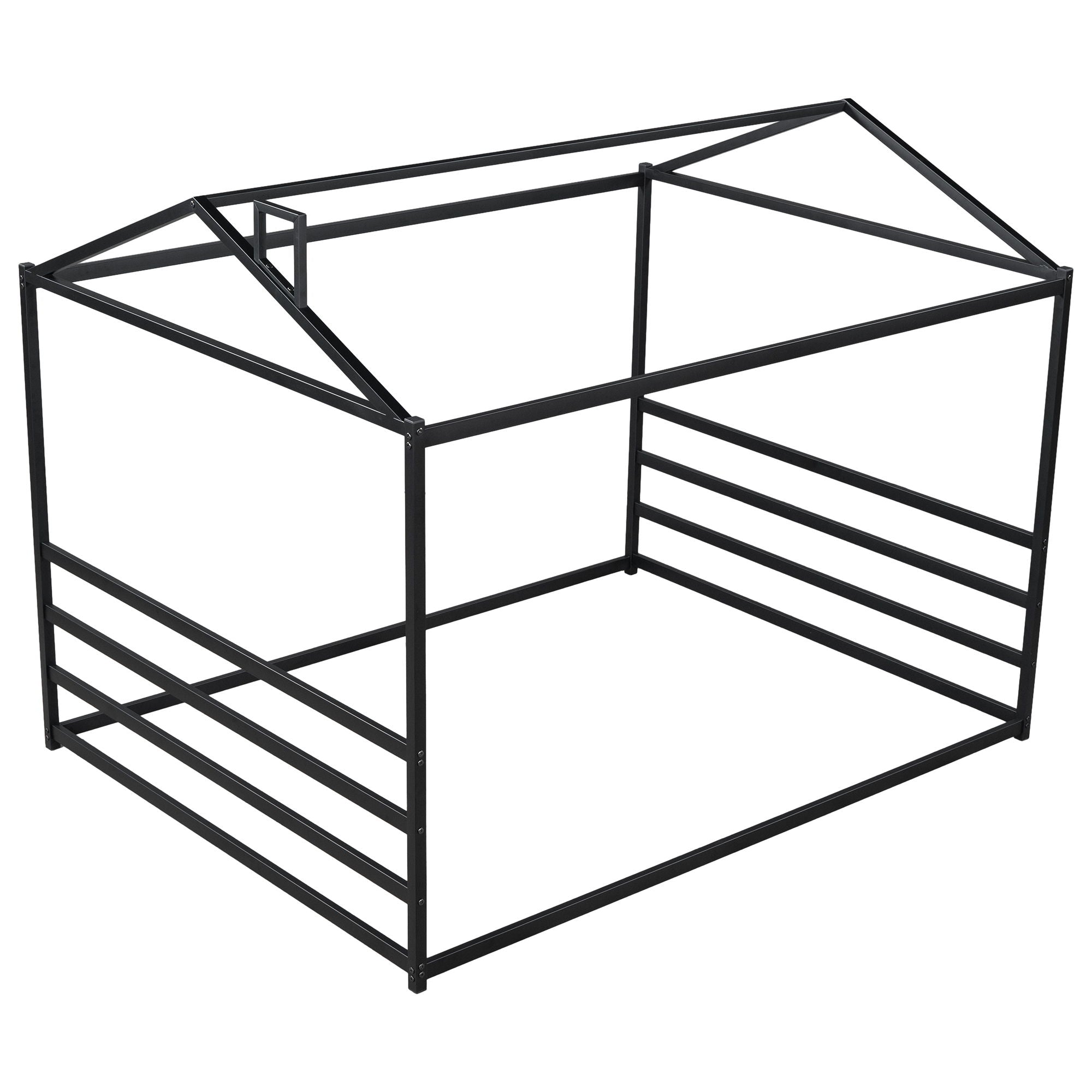 Metal House Shape Platform Bed