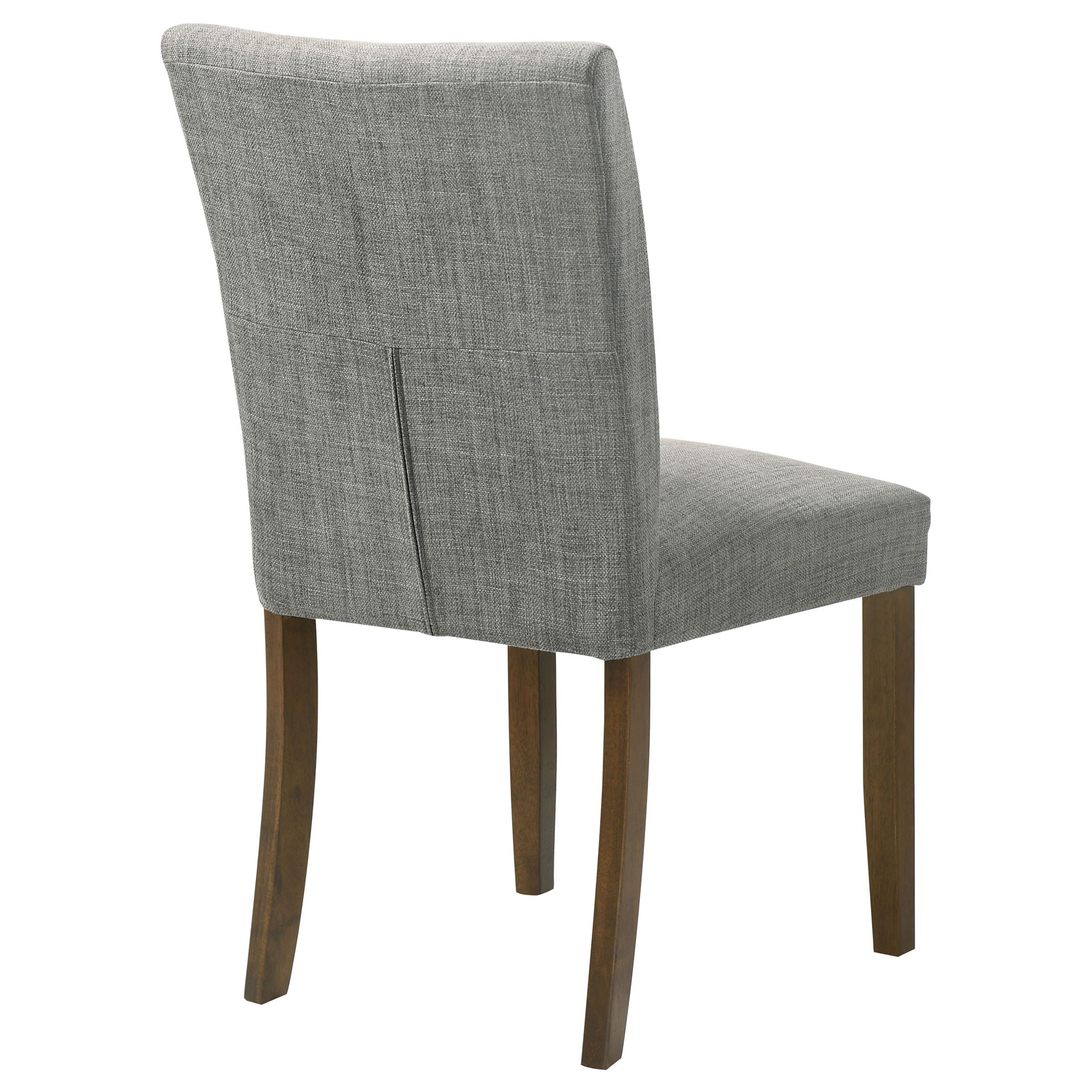 Luxe Upholstered Dining Side Chairs With Gently Curved Back (Set of 2)