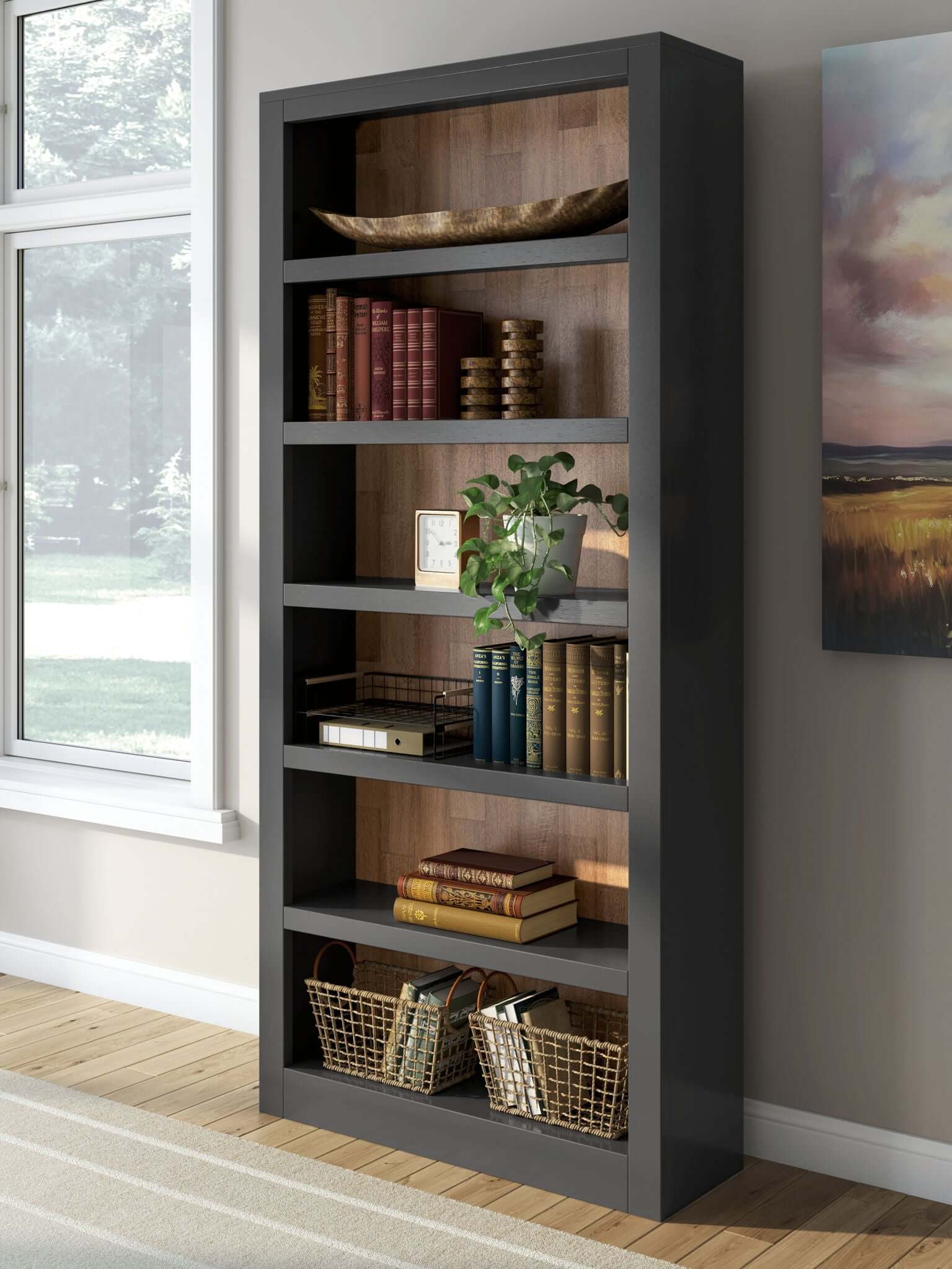 Wildenauer - Bookcase - Brown / Black