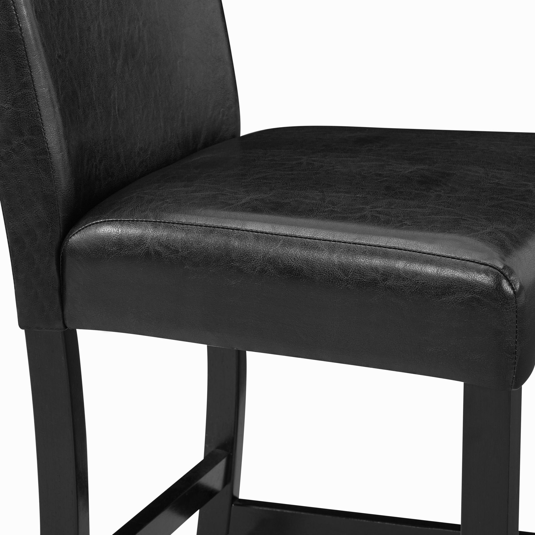 5 Piece Counter Height Dining Set With Table And Upholstered Chairs