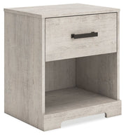 Signature Design by Ashley® Shawburn - Whitewash - One Drawer Night Stand | Meri Furniture