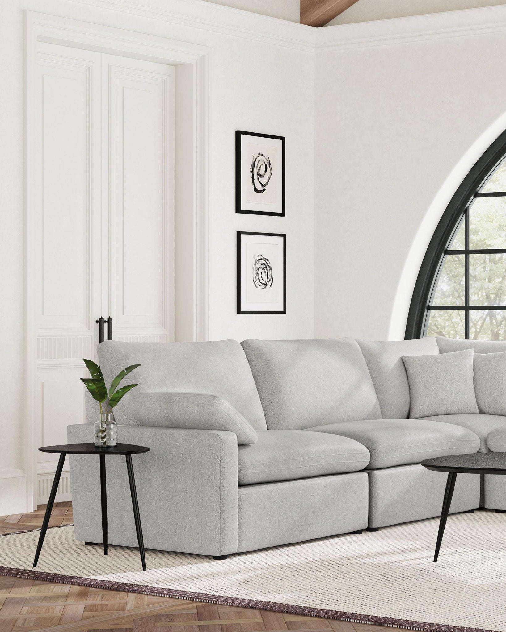 Collins Modular LAF Power Recliner Grey