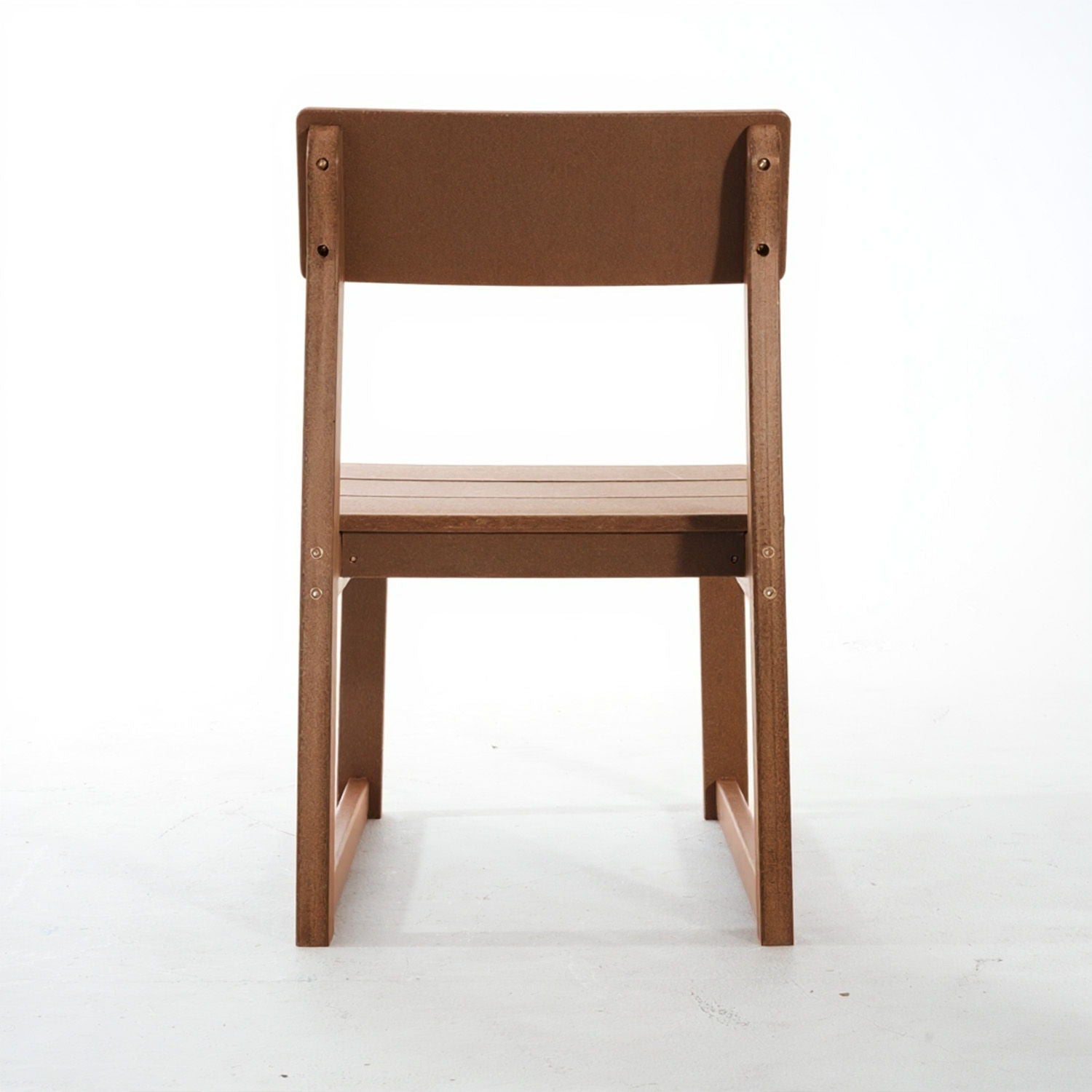 7 Piece Outdoor Dining Set For 6, Table With Umbrella Hole & 6 Armless Chairs For Backyard - Brown