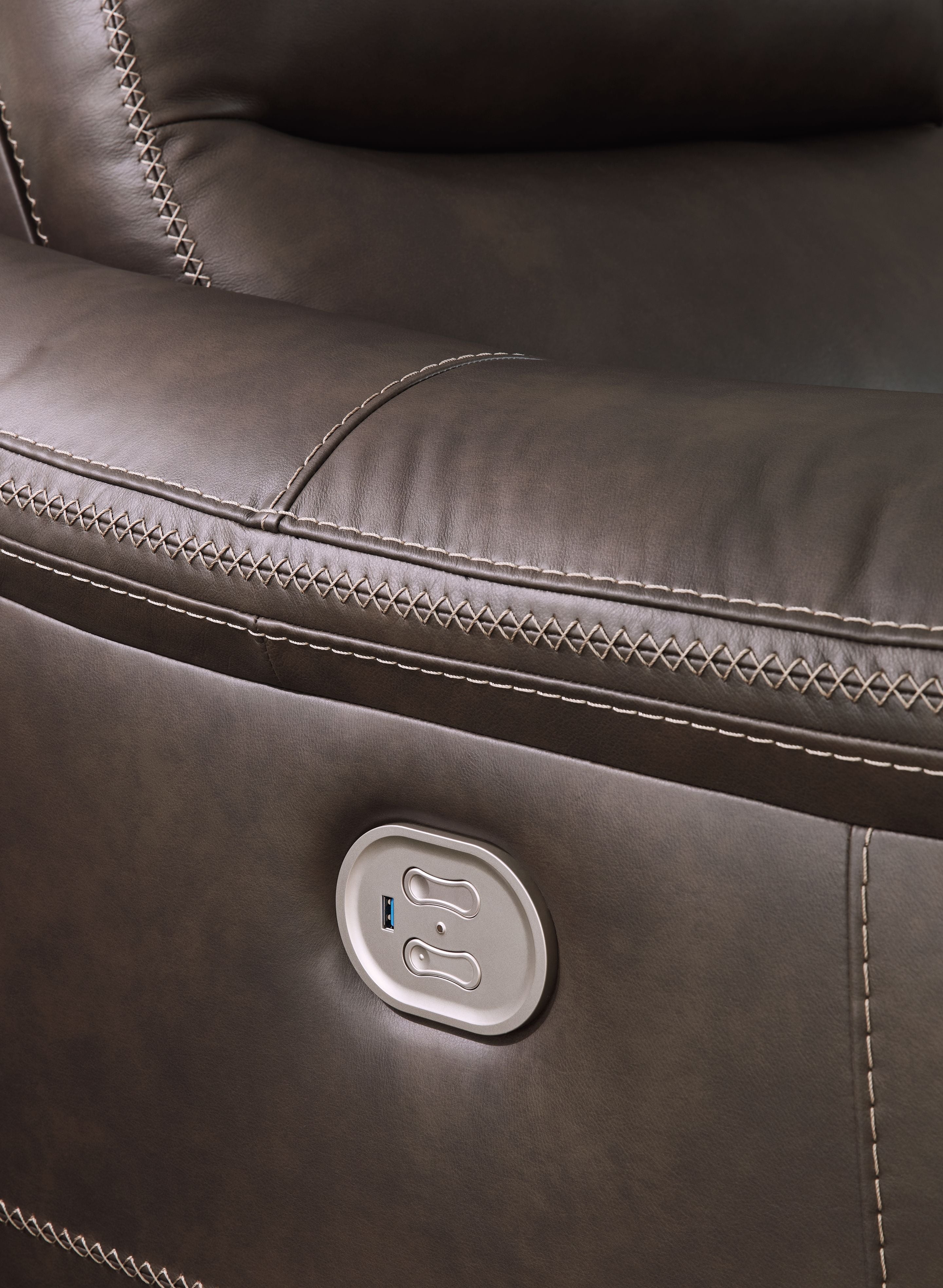 Signature Design by Ashley® Salvatore - Power Reclining Sectional | Meri Furniture