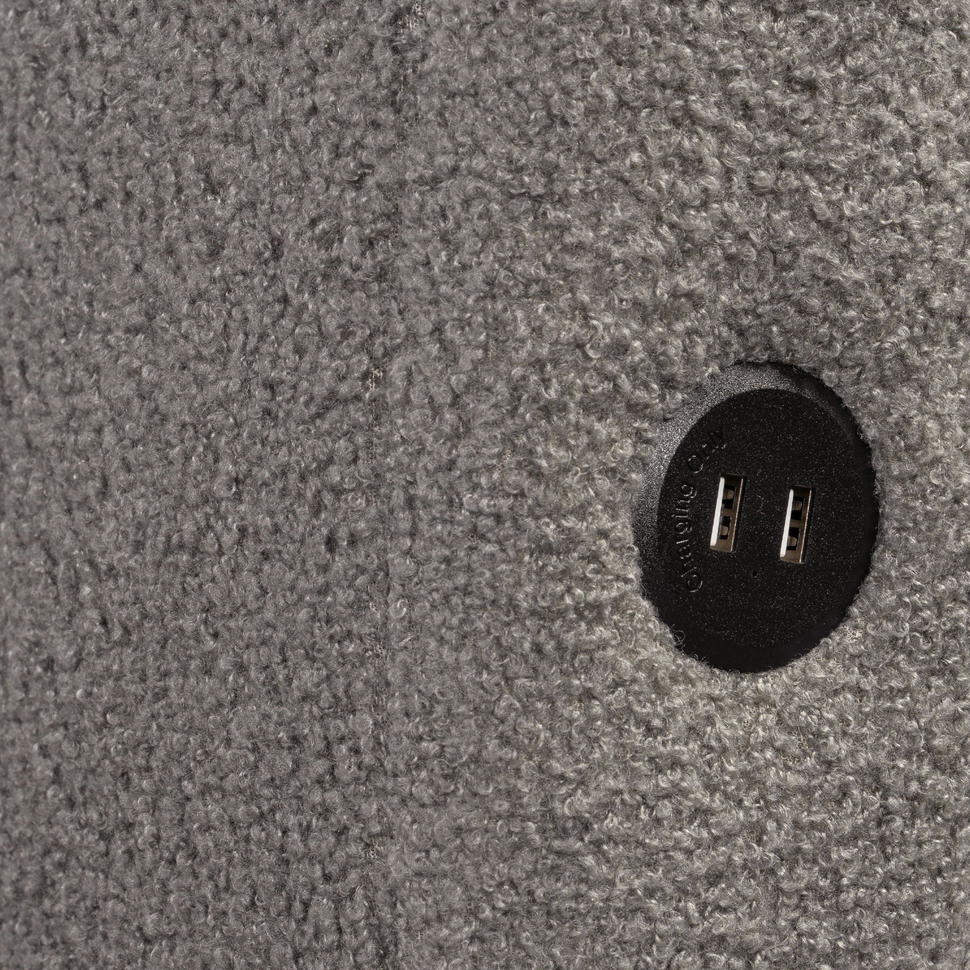 Upholstered Platform Bed With USB And 2 Drawers