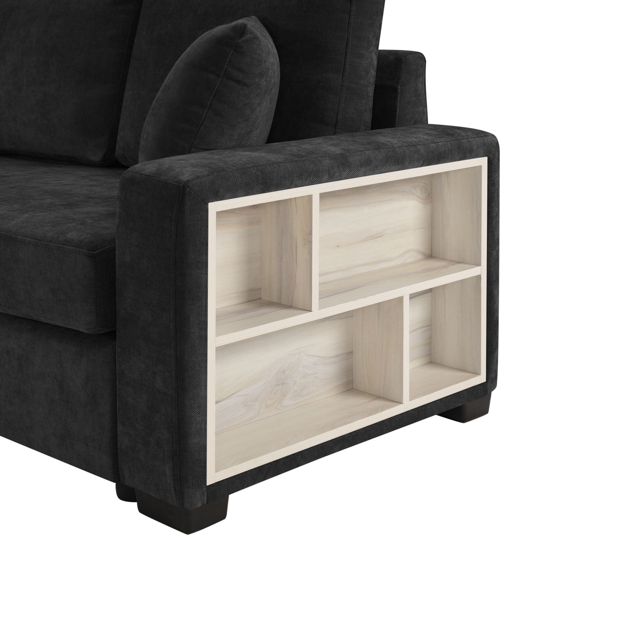 Modular Sofa Couch With Storage Armrest And Center Console