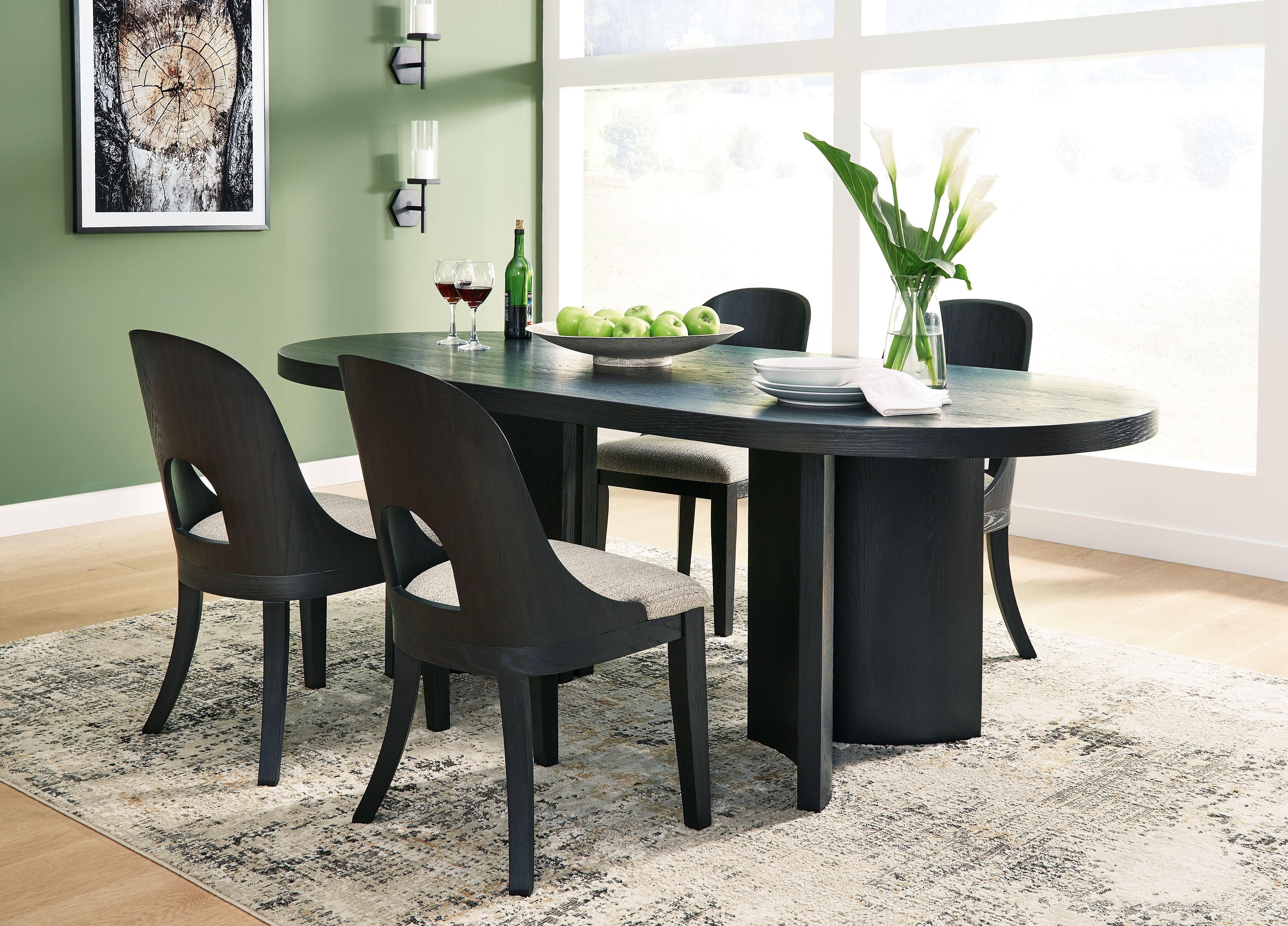 Signature Design by Ashley® Rowanbeck - Dining Room Set | Meri Furniture
