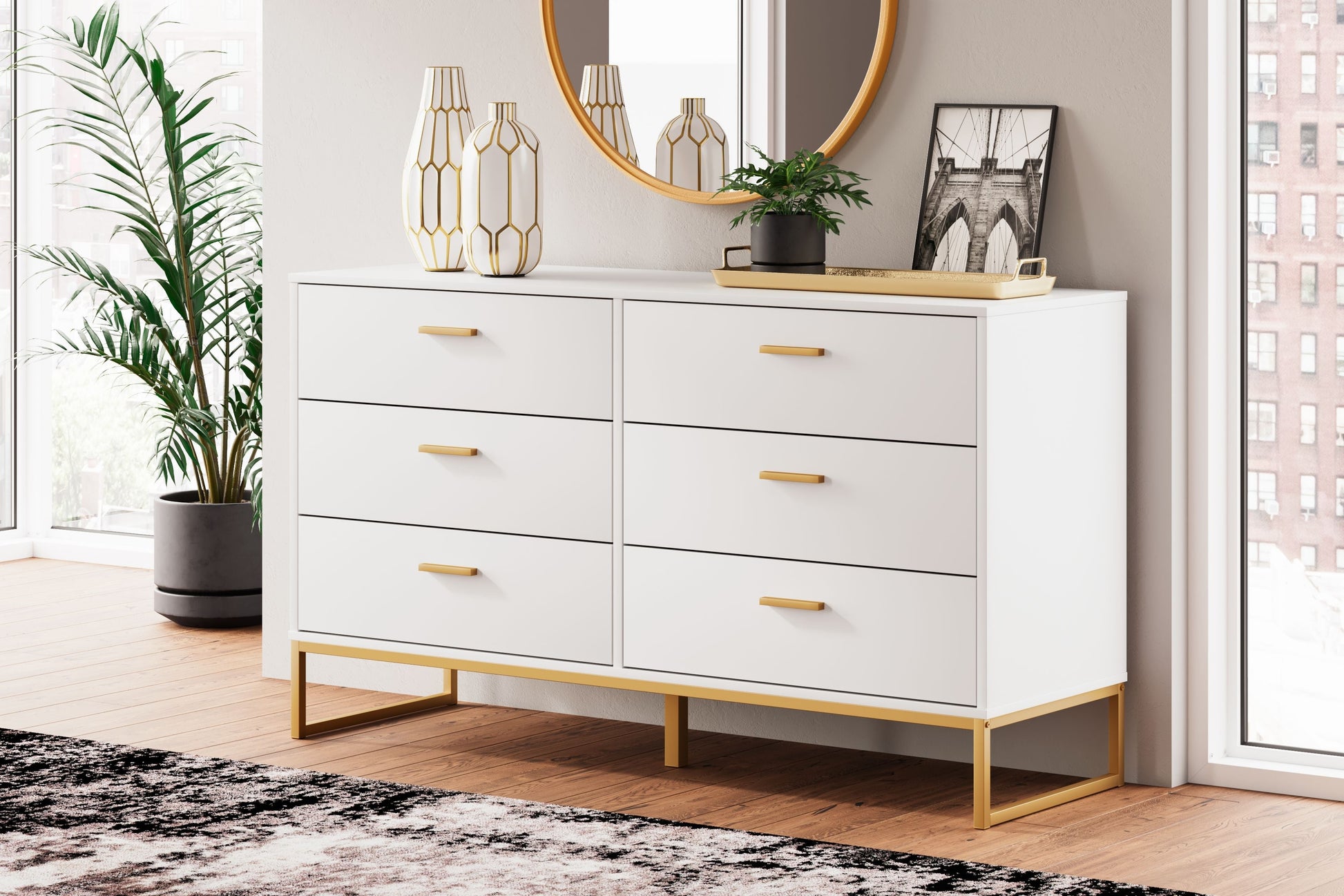 Signature Design by Ashley® Socalle - Six Drawer Dresser | Meri Furniture