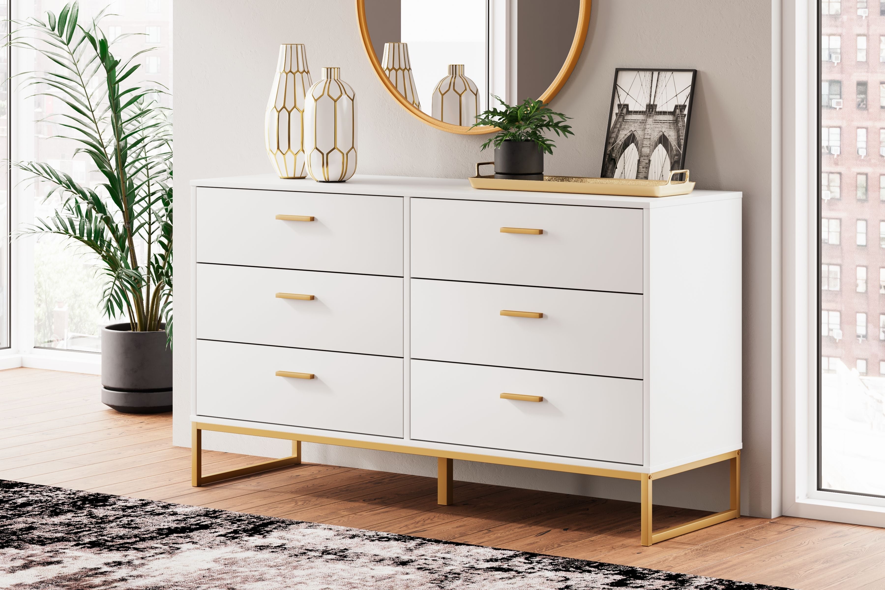 Signature Design by Ashley® Socalle - Six Drawer Dresser | Meri Furniture