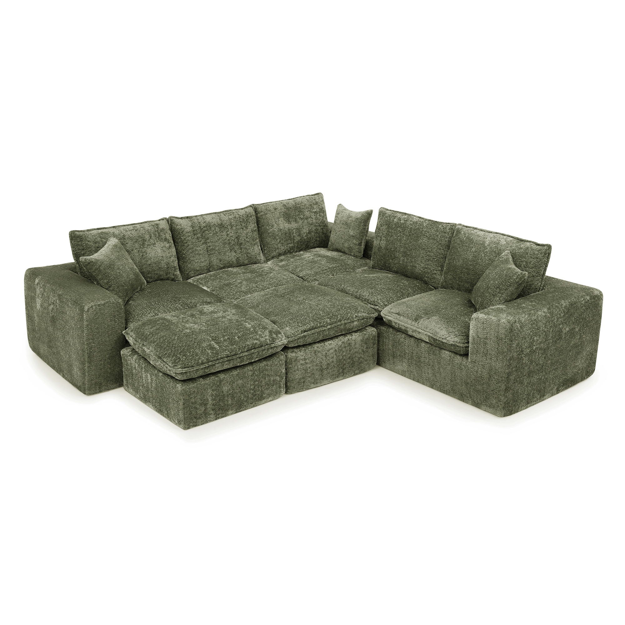 Sectional Sofa With Moveable Ottoman