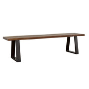 Coaster Fine Furniture Ditman - Live Edge Wood Dining Bench - Gray Sheesham | Meri Furniture