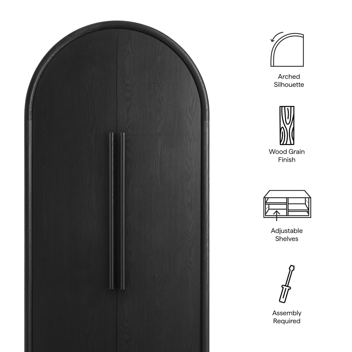 Bellamy Tall Arched Storage Cabinet by Modway