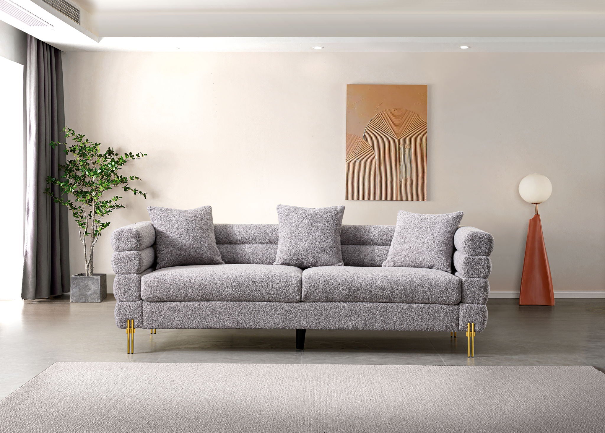 Modern Luxurious And Comfortable Upholstered Sofa