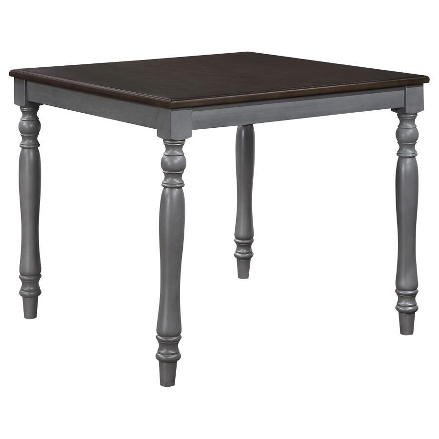 Coaster Fine Furniture Wiley - 5 Piece Square Counter Height Dining Set - Gray | Meri Furniture