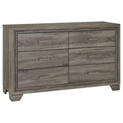 Coaster Fine Furniture Wright - 6-Drawer Dresser Cabinet - Brown Oak | Meri Furniture