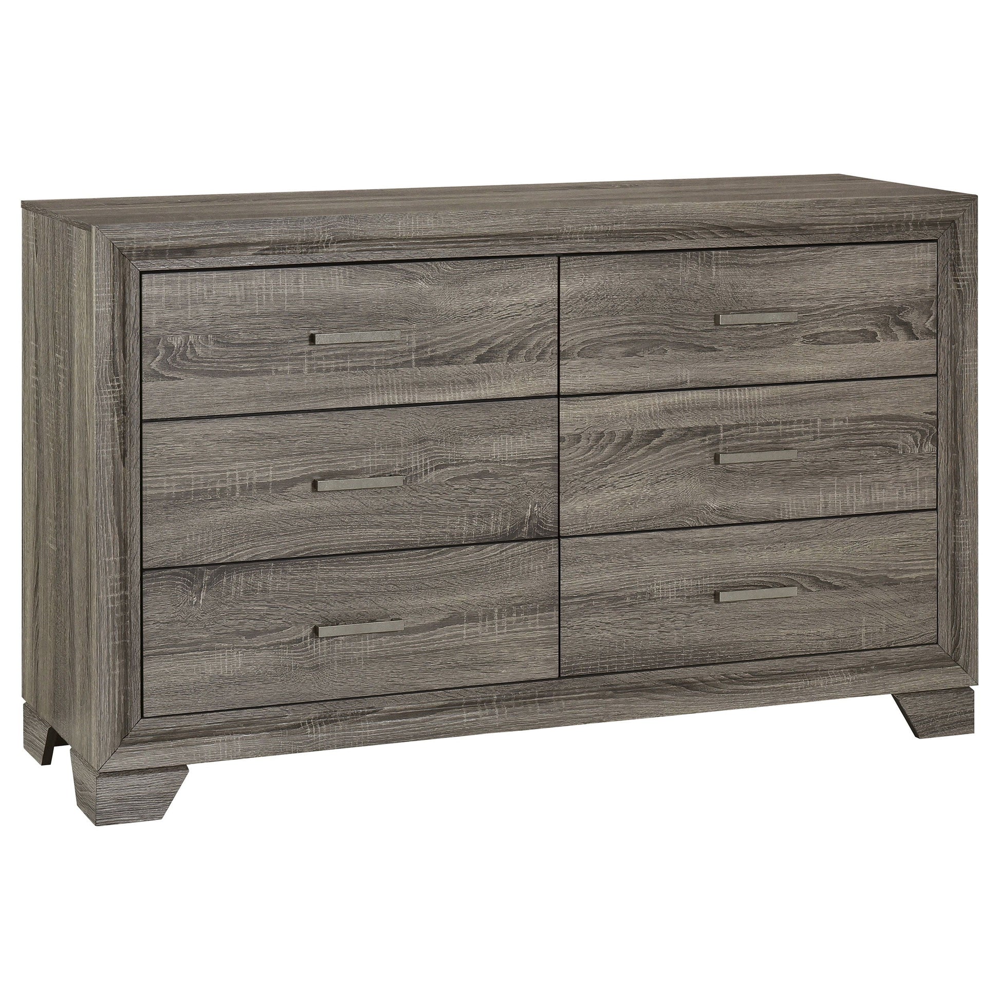 Coaster Fine Furniture Wright - 6-Drawer Dresser Cabinet - Brown Oak | Meri Furniture