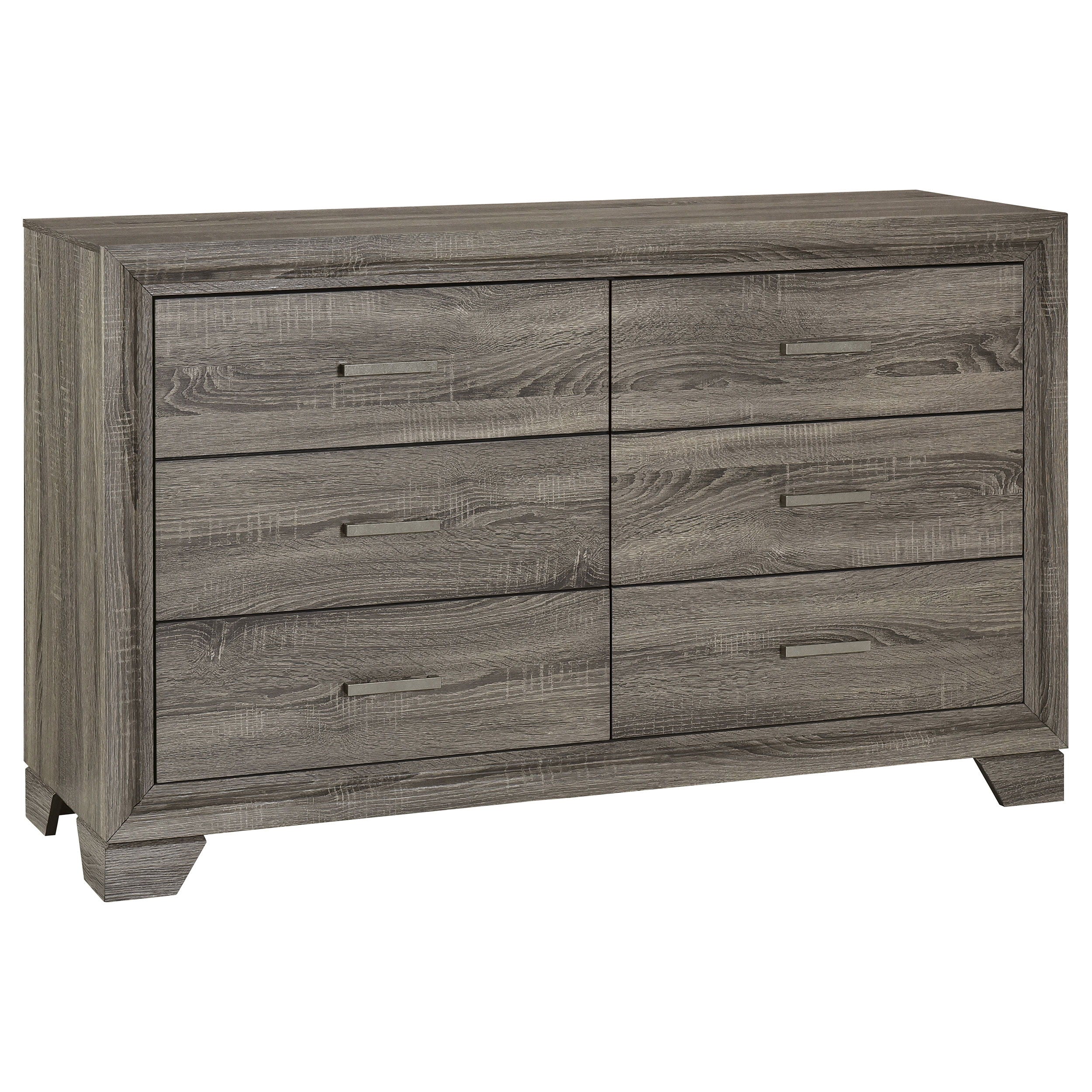 Coaster Fine Furniture Wright - 6-Drawer Dresser Cabinet - Brown Oak | Meri Furniture