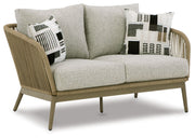 Signature Design by Ashley® Swiss Valley - Beige - Loveseat W/Cushion | Meri Furniture