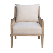 Lily Pond - Accent Chair With Removable Back Cushion - Beige / Natural