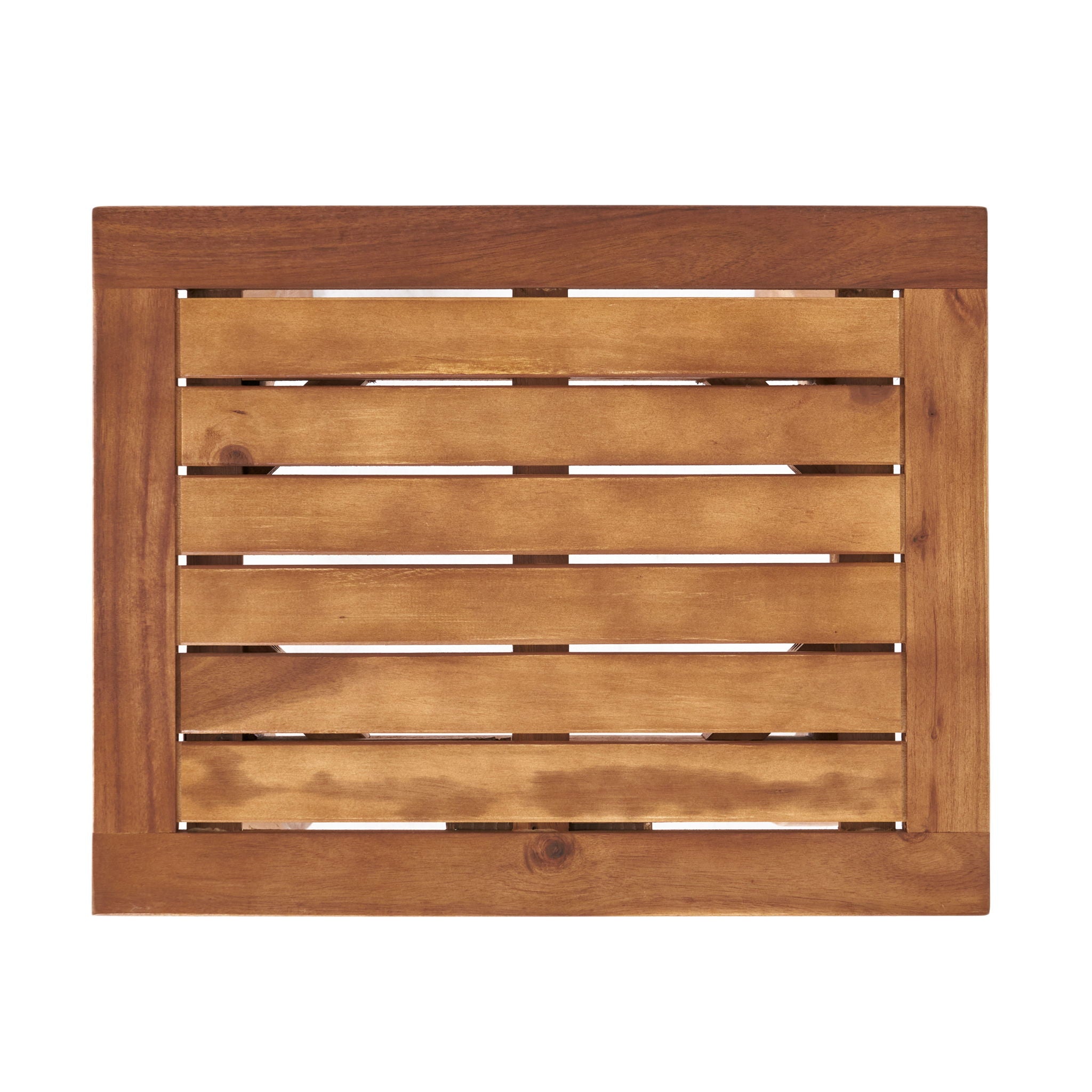 Kinesis - Outdoor Side Table With Slatted Top And Wood Frame