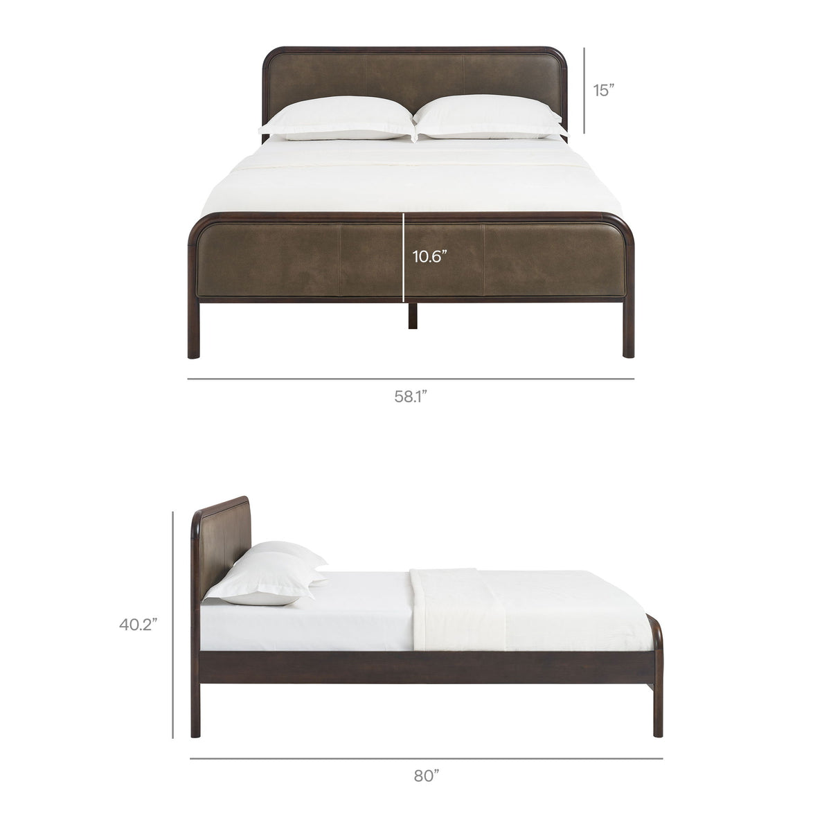 Wexford Vegan Leather Full Platform Bed by Modway