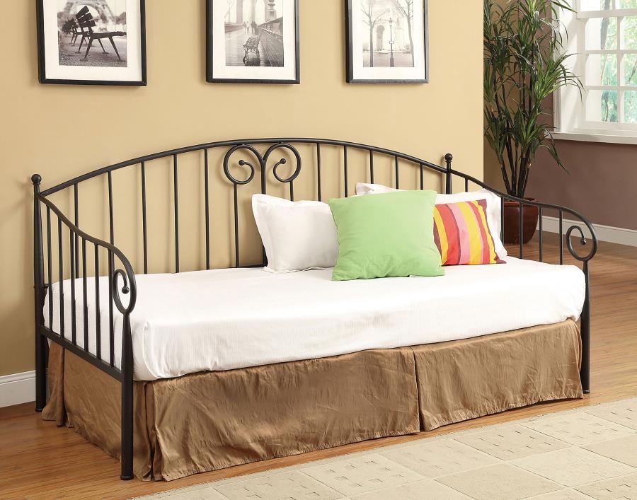Coaster Fine Furniture Grover - Metal Twin Daybed - Black | Meri Furniture