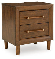 Signature Design by Ashley® Lyncott - Brown - Two Drawer Night Stand | Meri Furniture