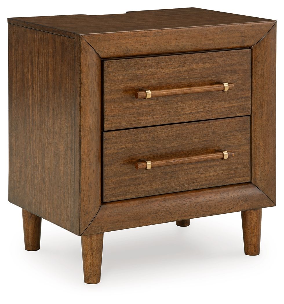 Signature Design by Ashley® Lyncott - Brown - Two Drawer Night Stand | Meri Furniture
