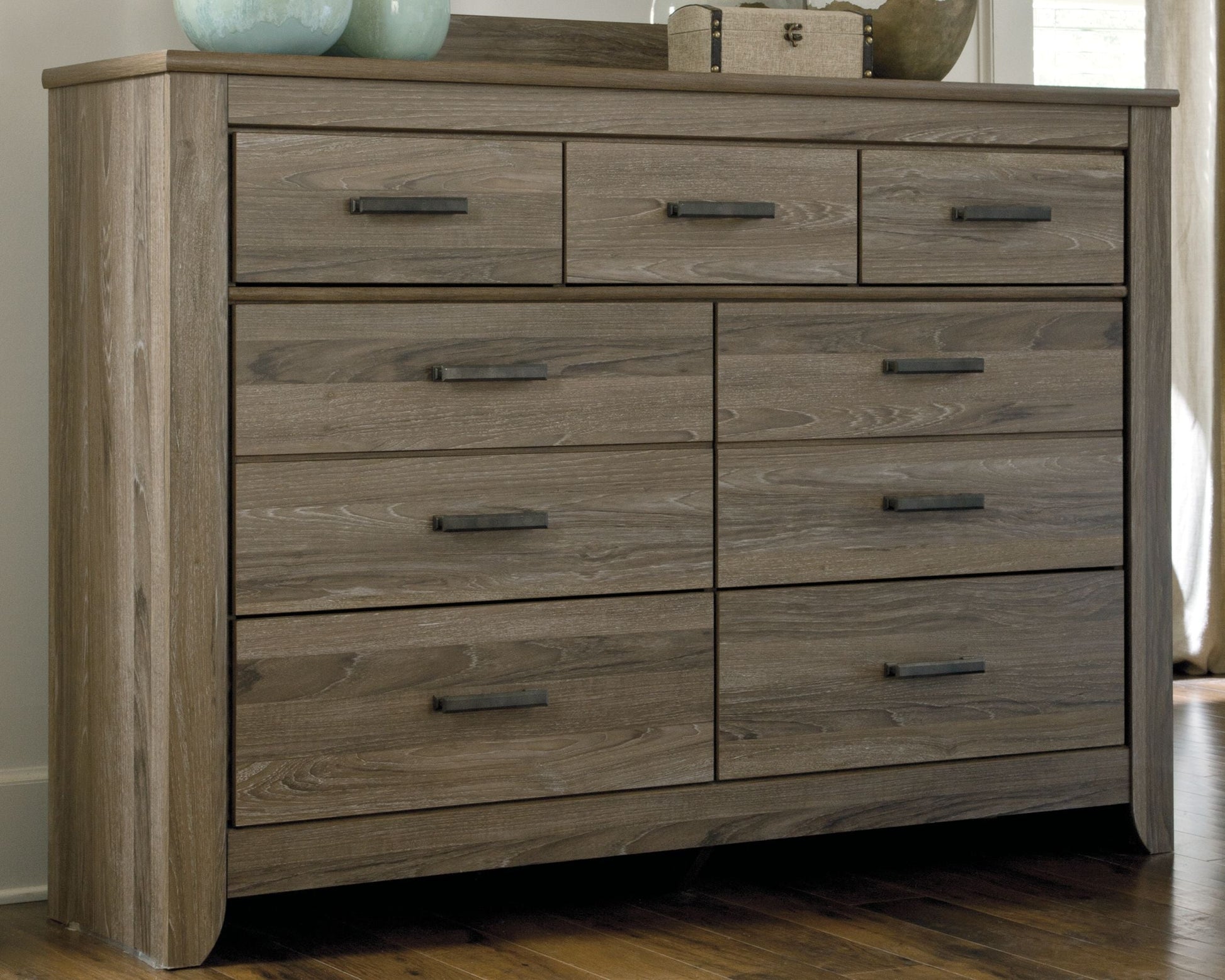 Ashley Furniture Zelen - Dresser, Mirror | Meri Furniture