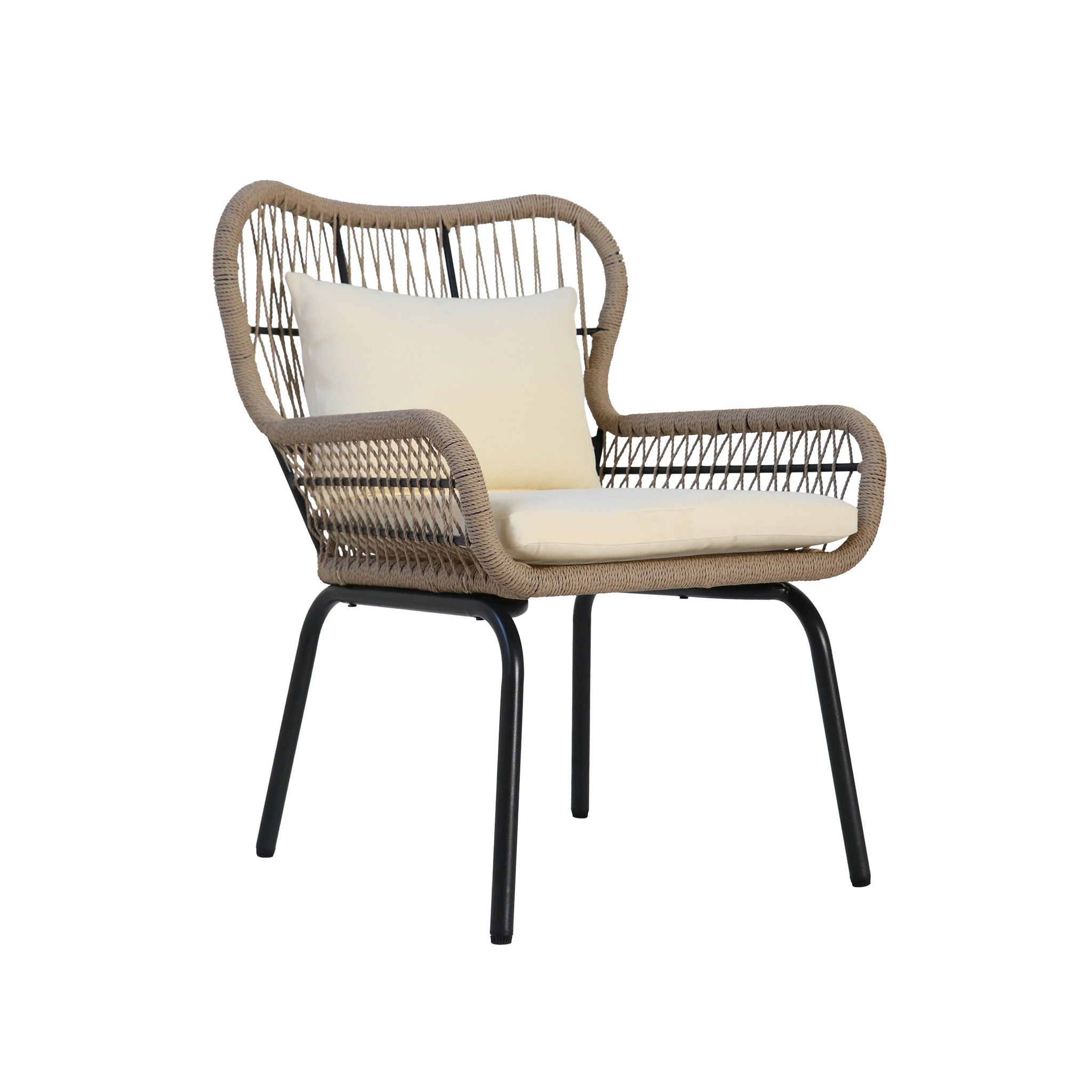 Southport - Club Chair With Woven Rope And Cushions