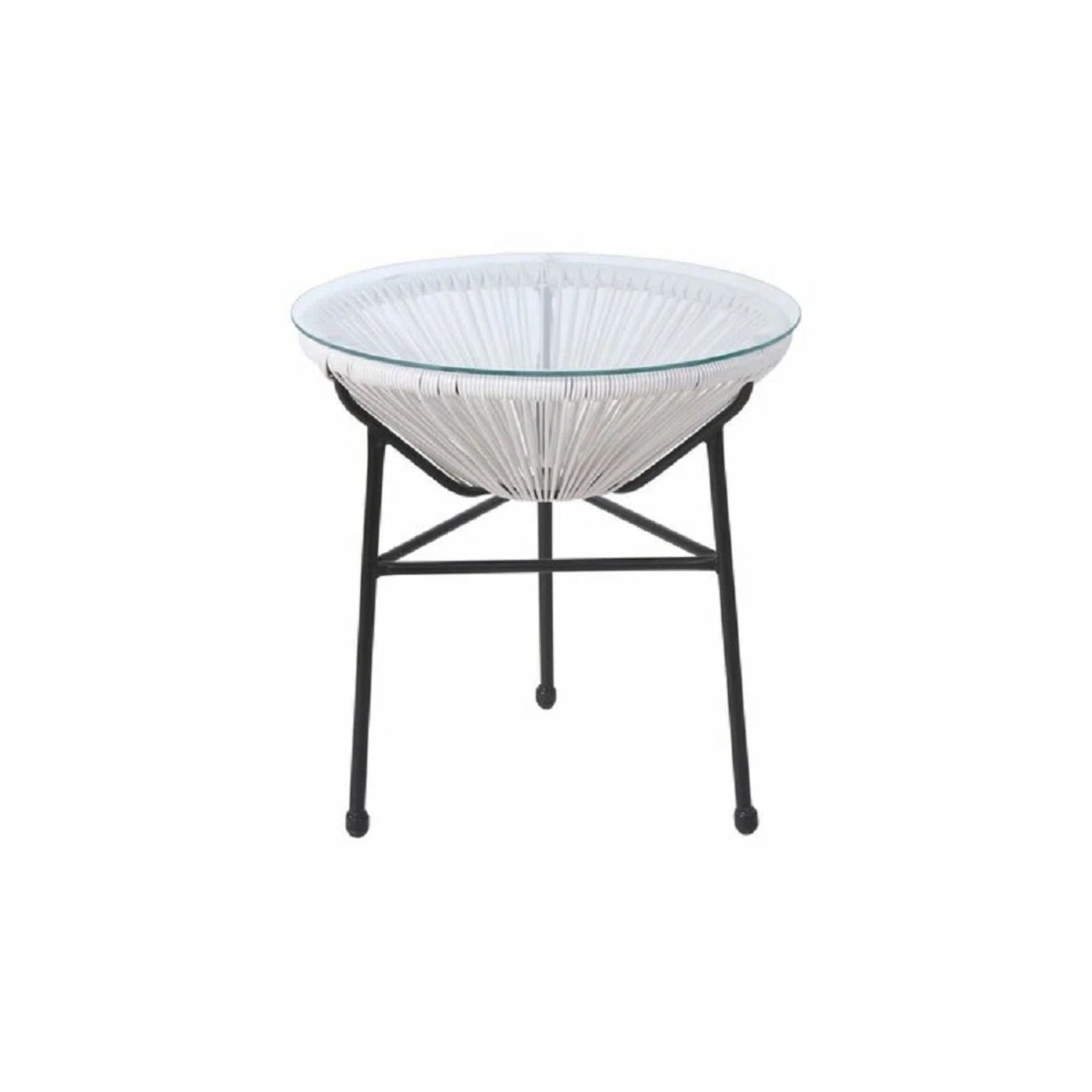 Outdoor Conversation Set With Ergonomic Lounge Chairs And Tempered Glass Table