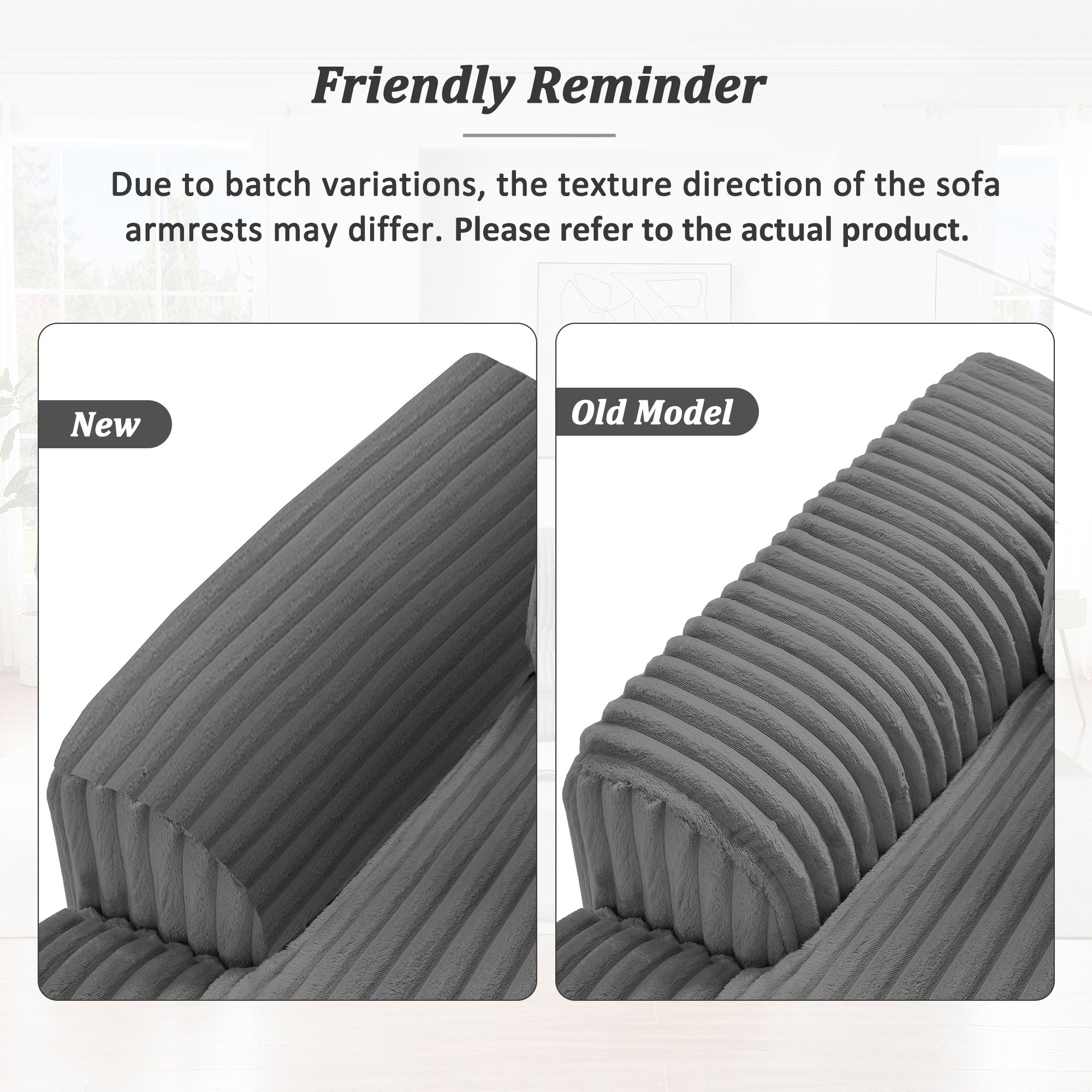 Oversized Sectional Sofa U - Shaped Sofa Couch Modern Sofa Upholstered In Soft Corduroy With A Chaise Lounge For Living Room