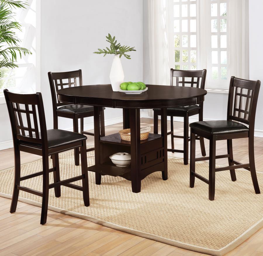 Coaster Fine Furniture Lavon - Oval Counter Height Dining Set | Meri Furniture